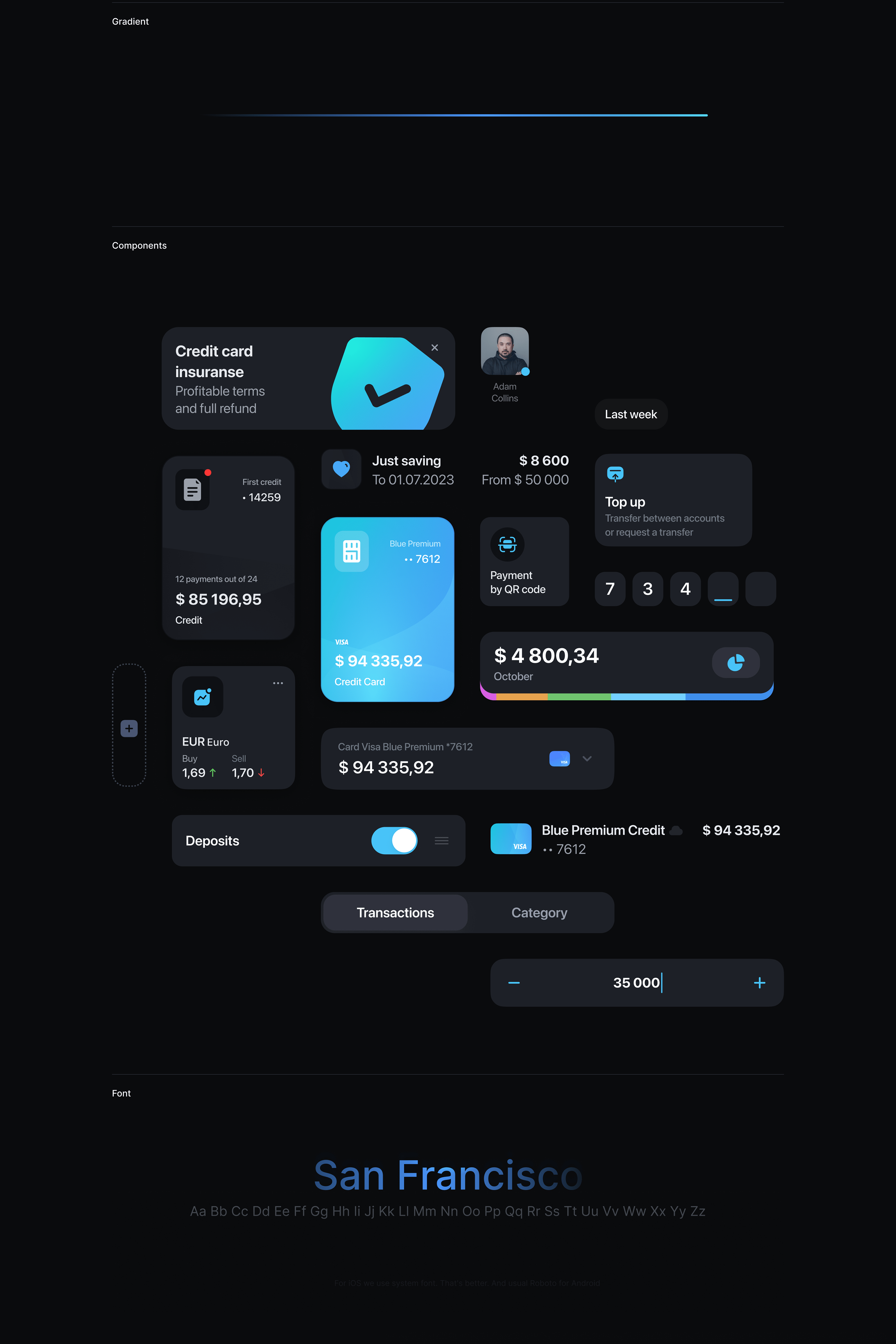 Private Bank Application — Изображение №8 — Интерфейсы, Иллюстрация, Графика на Dprofile