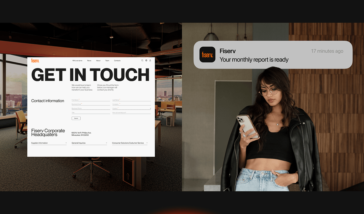 Fiserv | Corporate Website — Изображение №10 — Интерфейсы на Dprofile