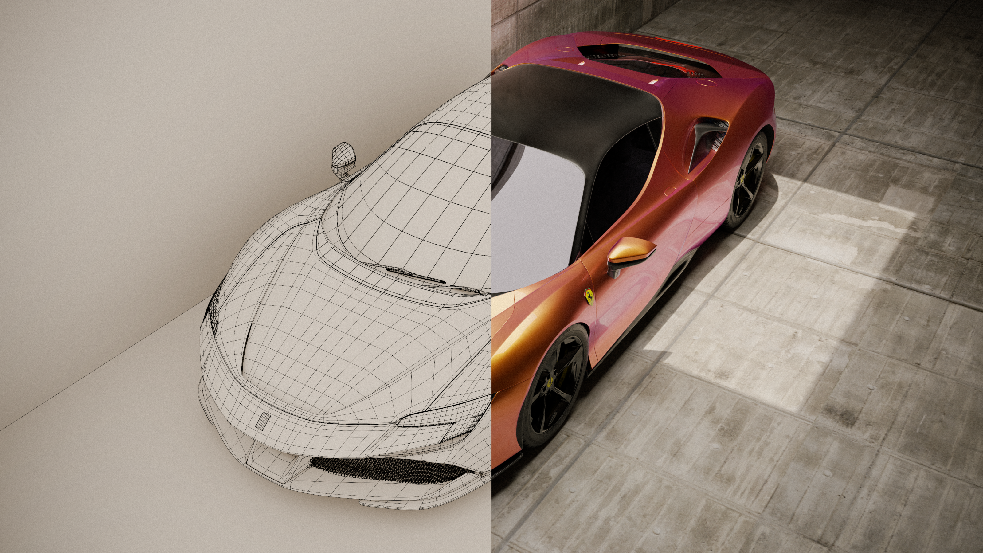 Ferrari SF90 Stradale 2020 — Изображение №7 — Иллюстрация, 3D на Dprofile