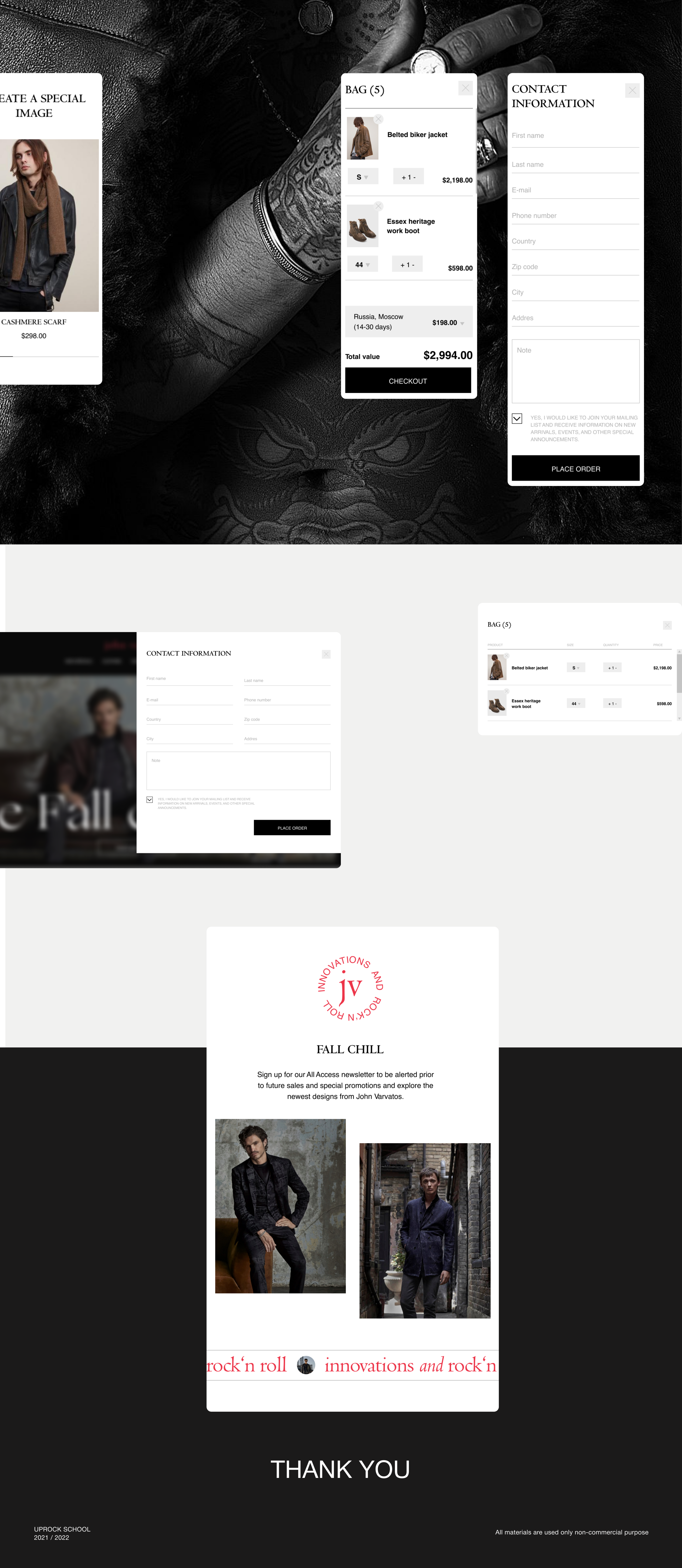JOHN VARVATOS — E-commerce redesign concept — Изображение №6 — Интерфейсы на Dprofile