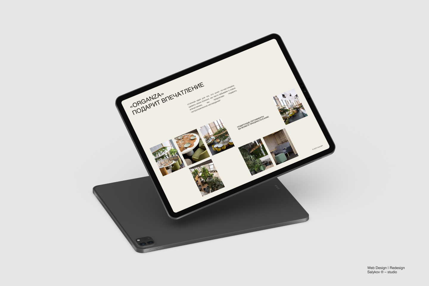 ORGANZA CAFE — Изображение №5 — Интерфейсы на Dprofile