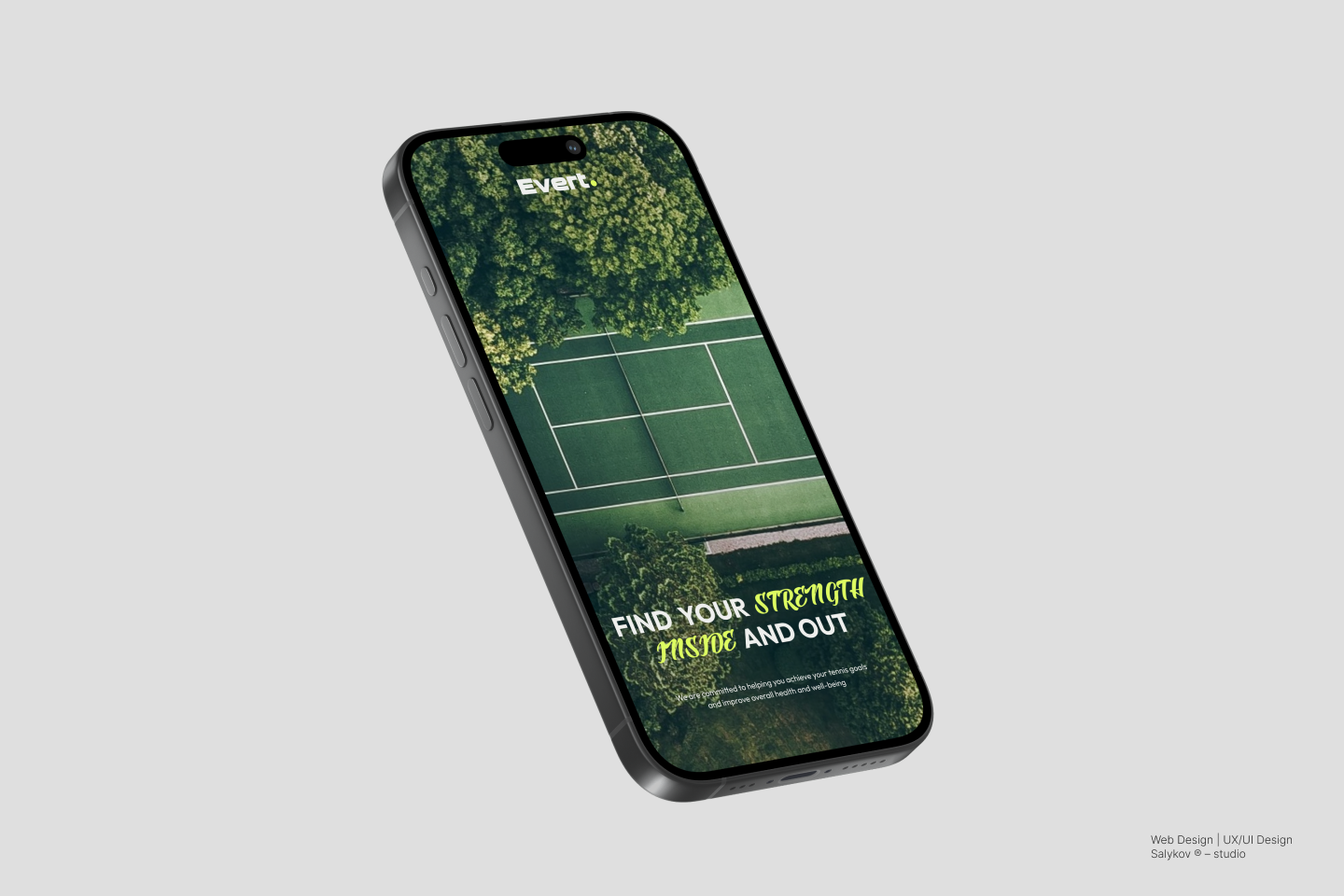 Evert. – Tennis Academy — Изображение №1 — Интерфейсы на Dprofile