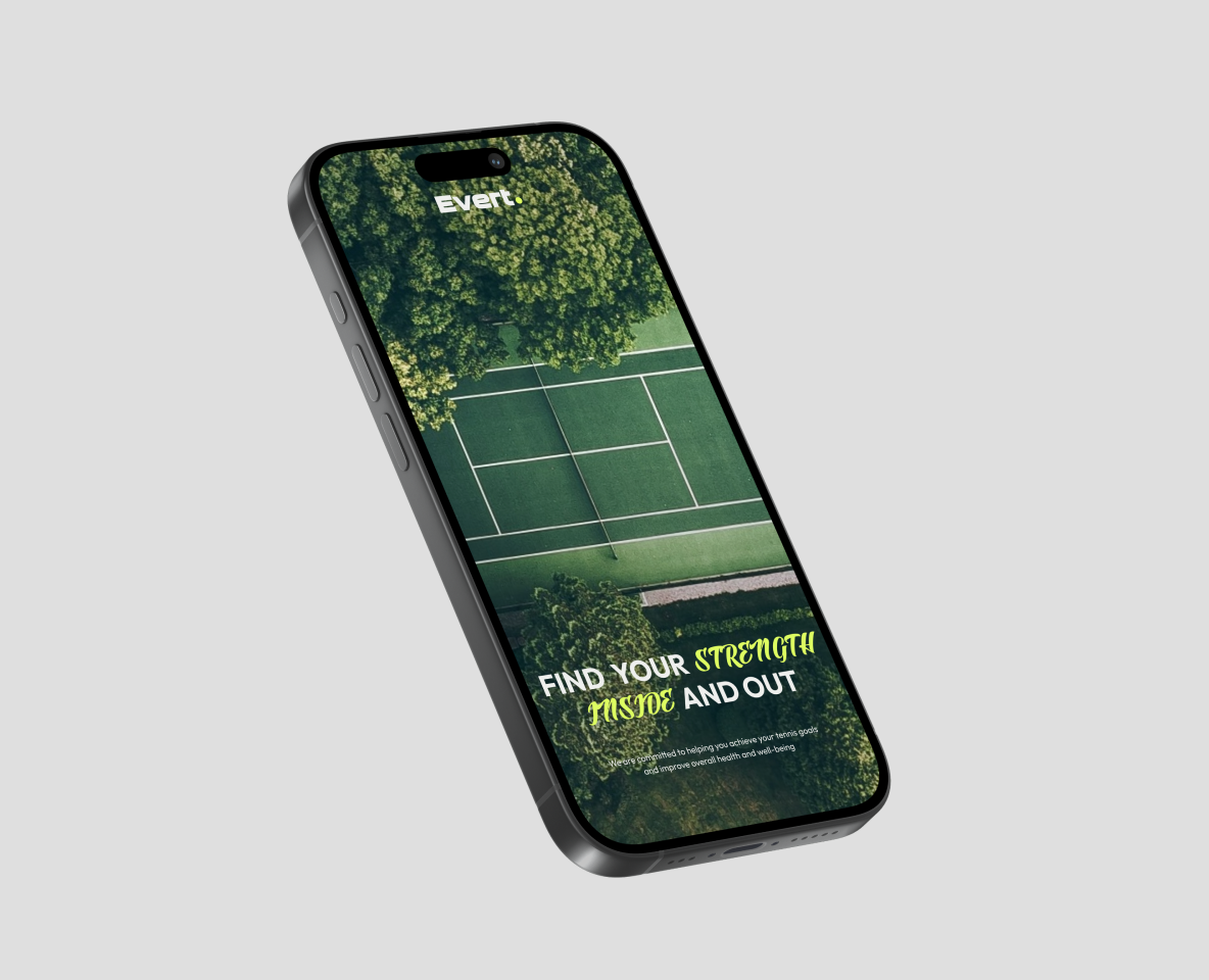 Evert. – Tennis Academy — Интерфейсы на Dprofile