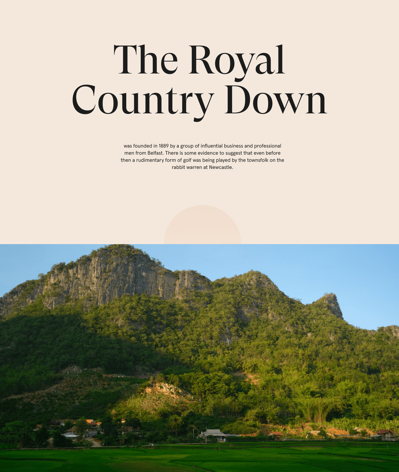 The Royal Country Down — Редизайн сайта гольф клуба — Изображение №8 — Интерфейсы на Dprofile