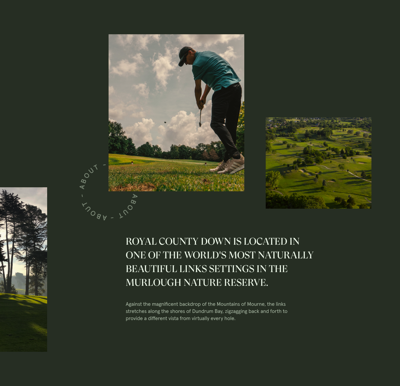 The Royal Country Down — Редизайн сайта гольф клуба — Изображение №2 — Интерфейсы на Dprofile