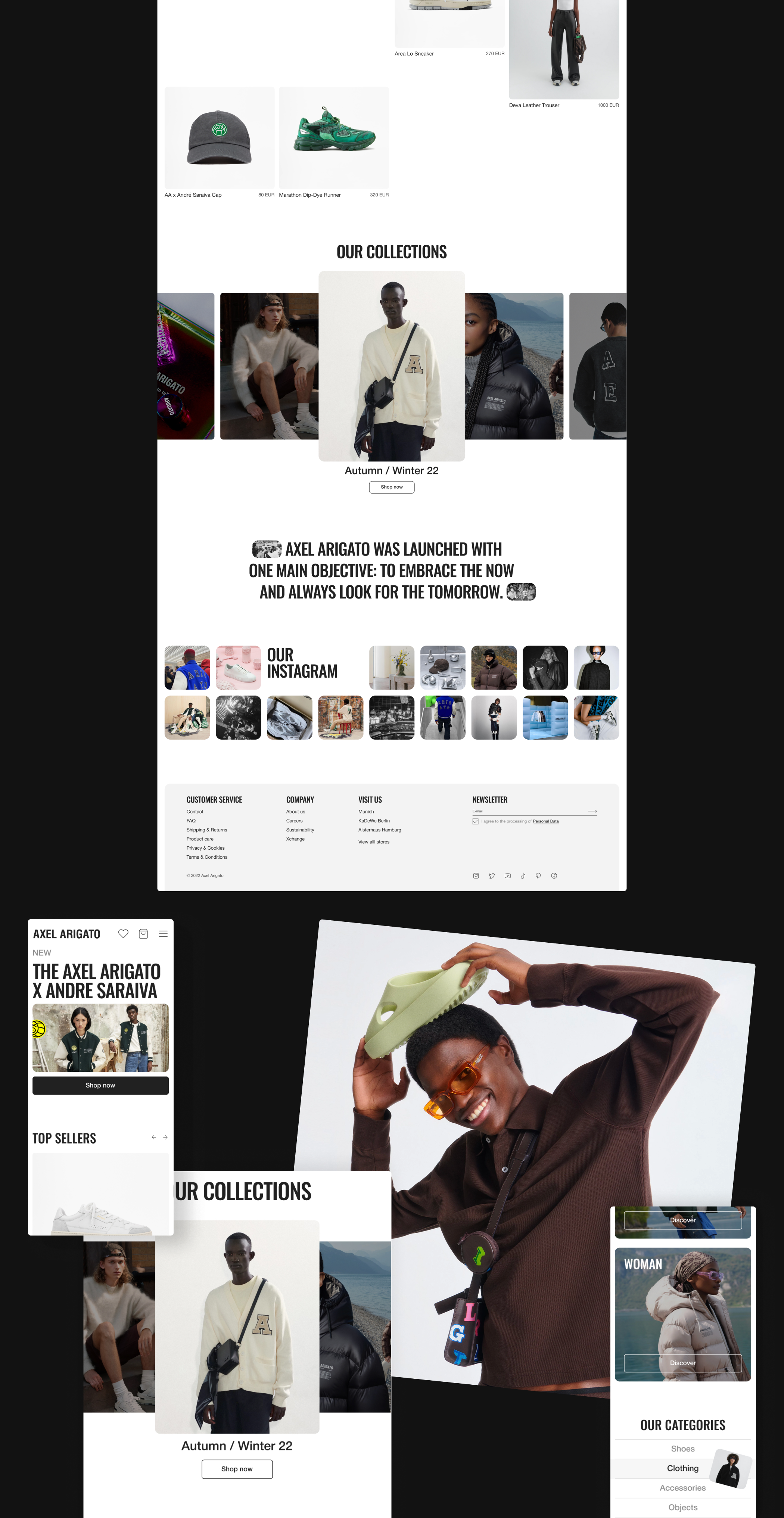 Axel Arigato | E-commerce Redesign — Изображение №2 — Интерфейсы на Dprofile