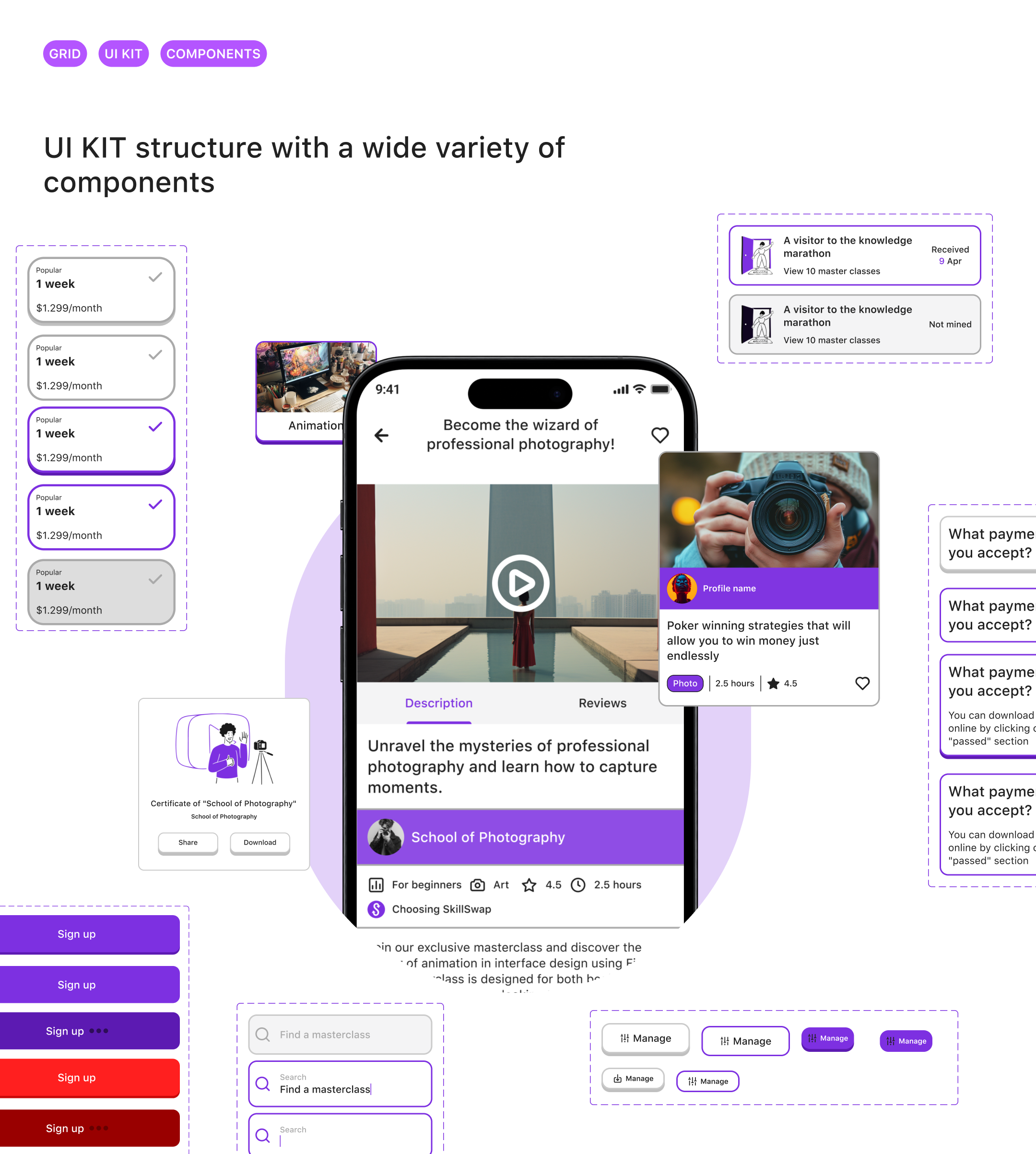 Educational App | UX/UI | Product Design — Изображение №20 — Интерфейсы, Брендинг на Dprofile