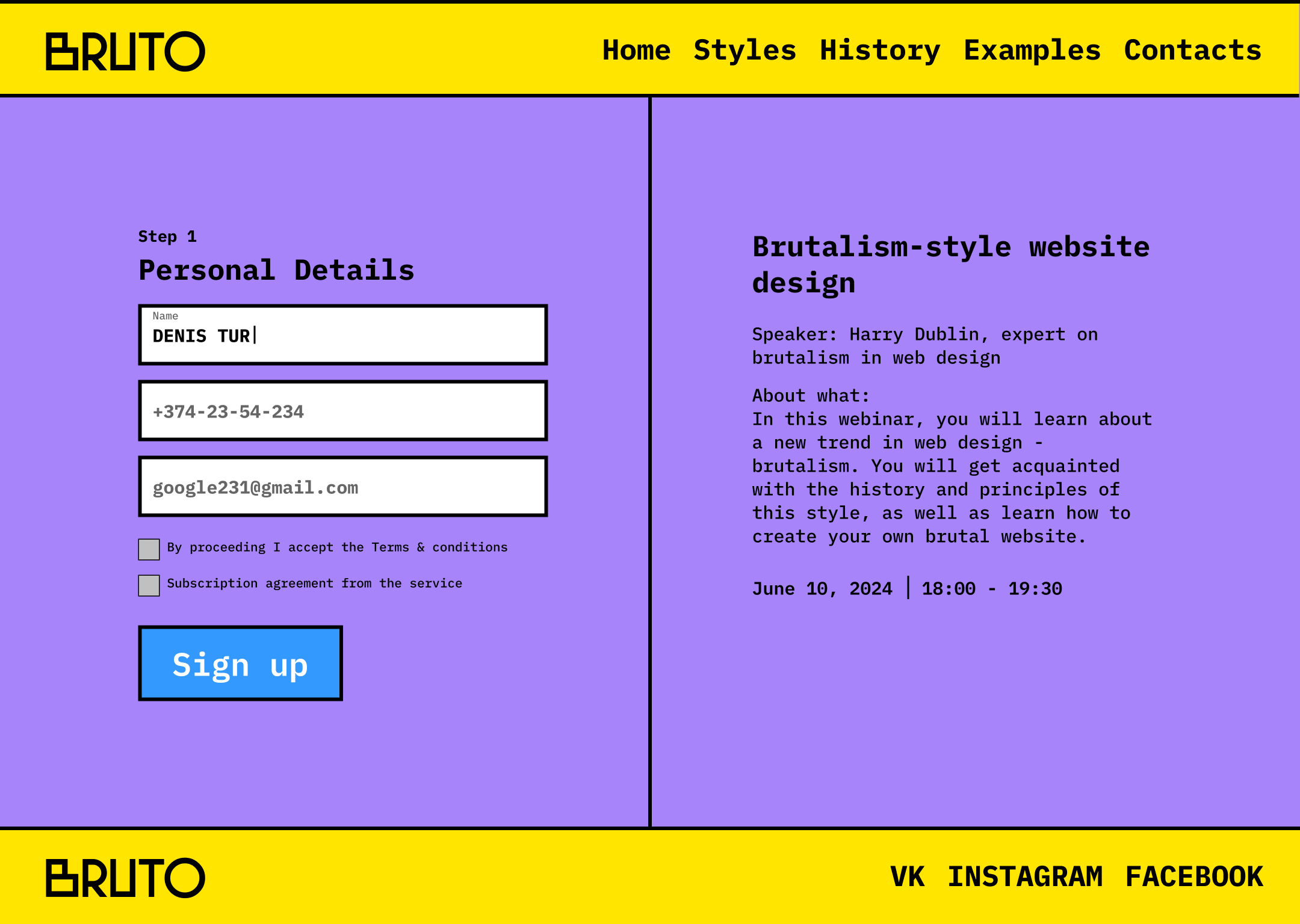 Retr0 Bruta1ism Landing Page — Изображение №23 — Интерфейсы на Dprofile