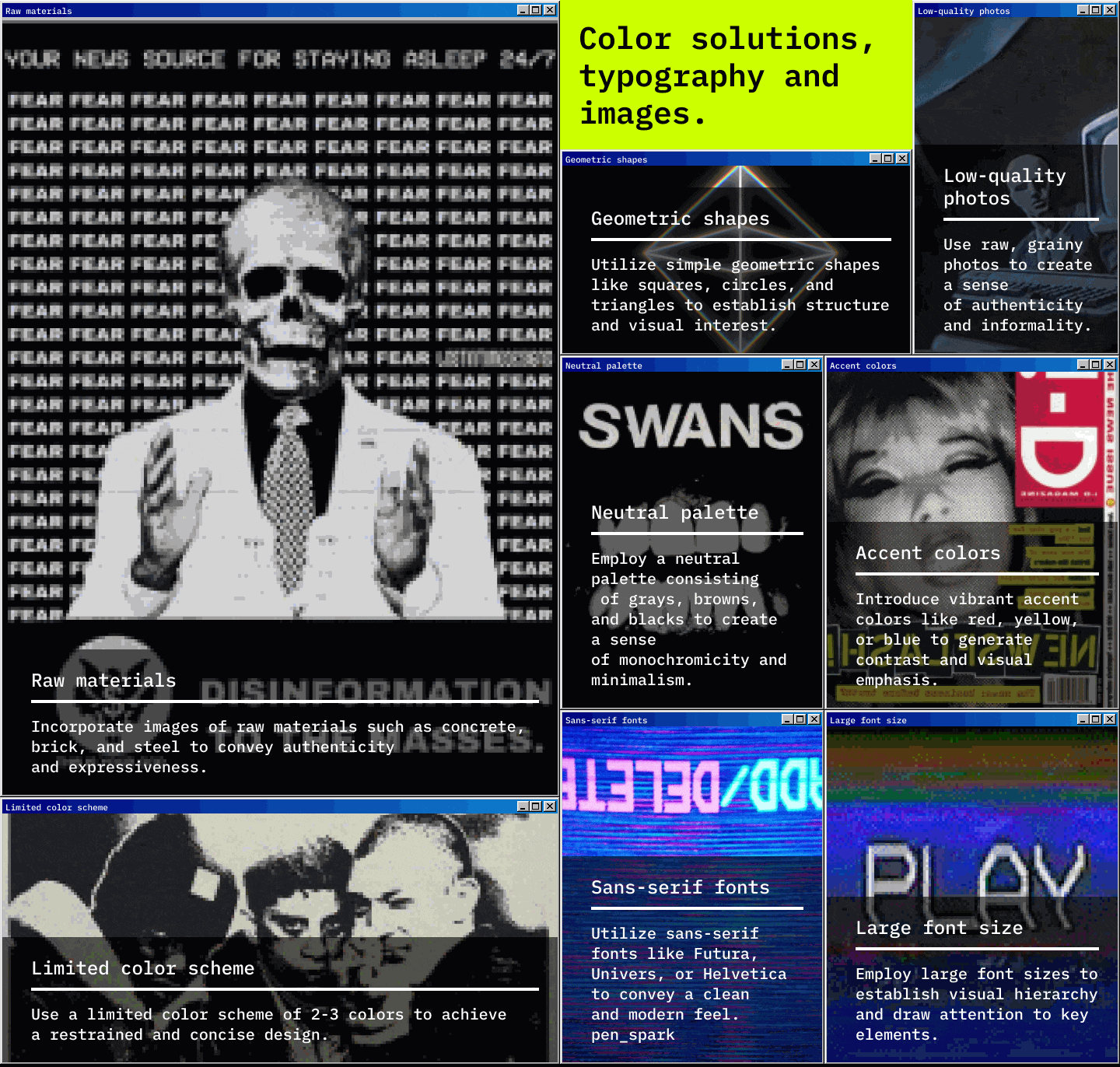 Retr0 Bruta1ism Landing Page — Изображение №19 — Интерфейсы на Dprofile