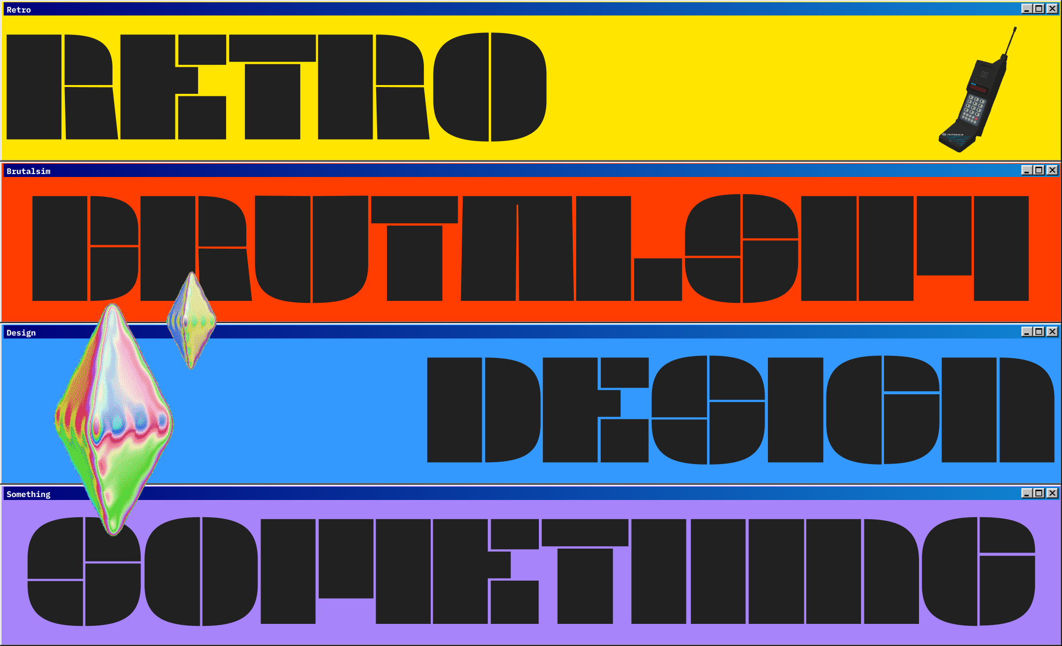 Retr0 Bruta1ism Landing Page — Изображение №2 — Интерфейсы на Dprofile