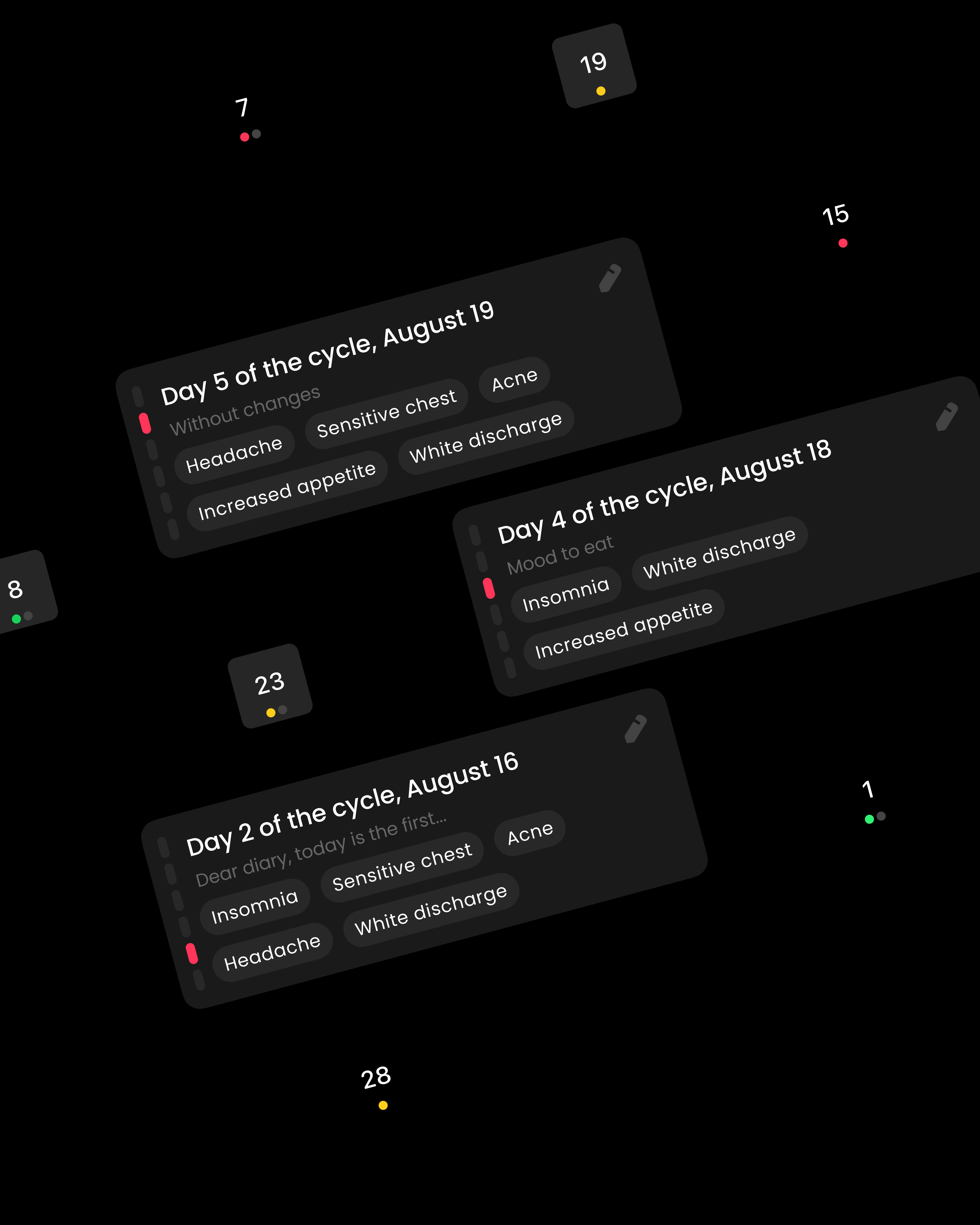 Some/Nothing – tracking app for your health and cycle — Изображение №11 — Интерфейсы, Графика на Dprofile