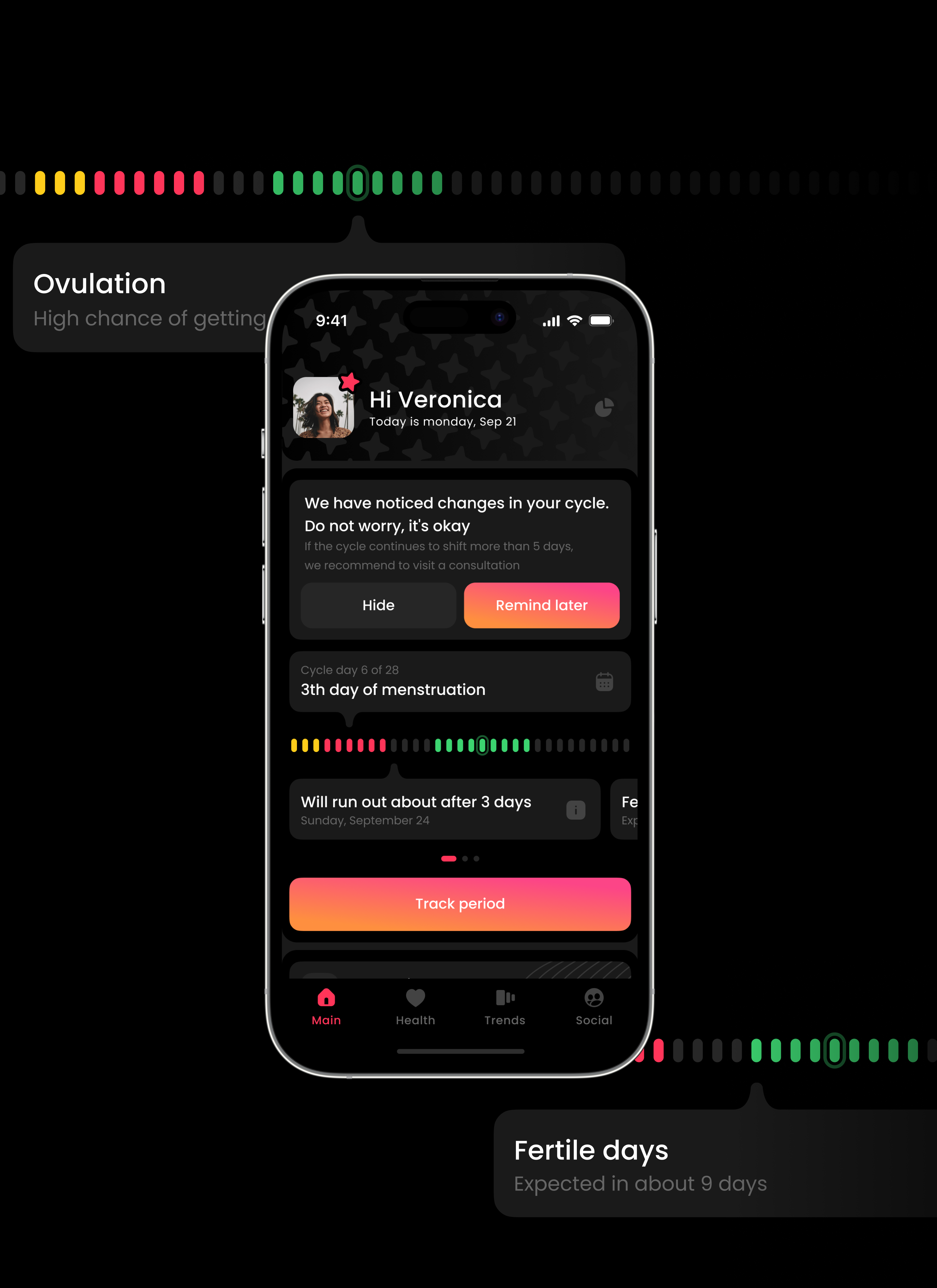 Some/Nothing – tracking app for your health and cycle — Изображение №7 — Интерфейсы, Графика на Dprofile