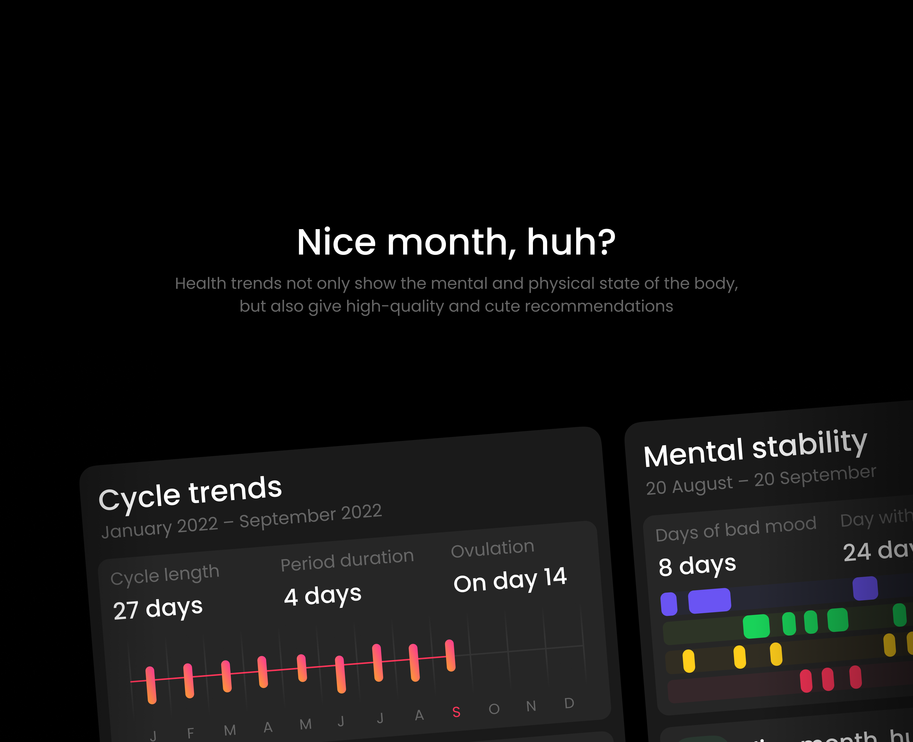 Some/Nothing – tracking app for your health and cycle — Изображение №13 — Интерфейсы, Графика на Dprofile