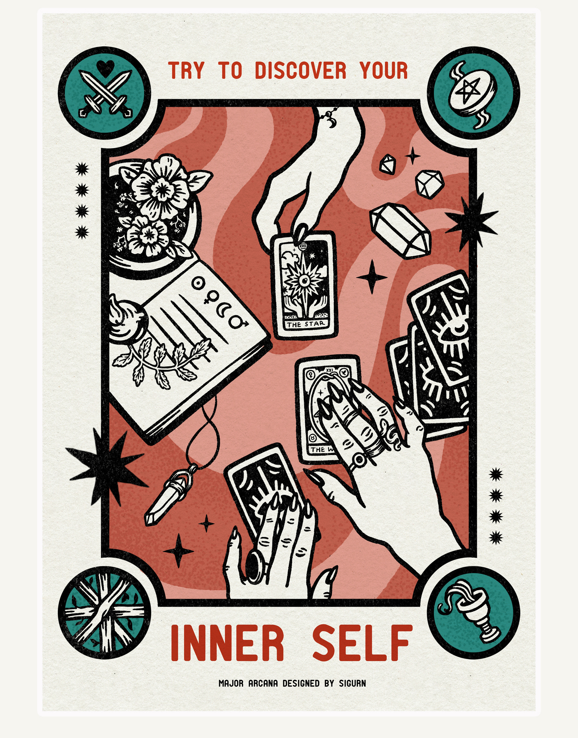 Tarot Deck "Inner Self" — Изображение №7 — Иллюстрация, Графика на Dprofile