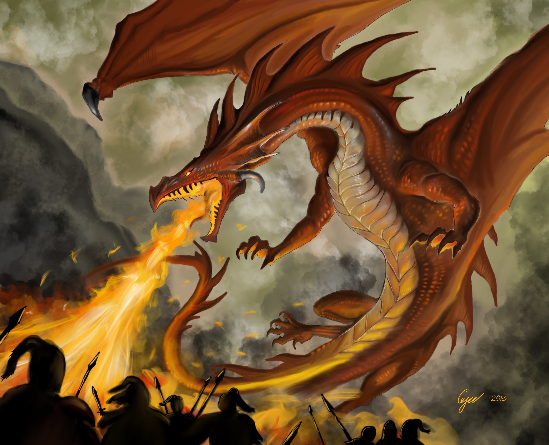 Red Dragon — Иллюстрация на Dprofile