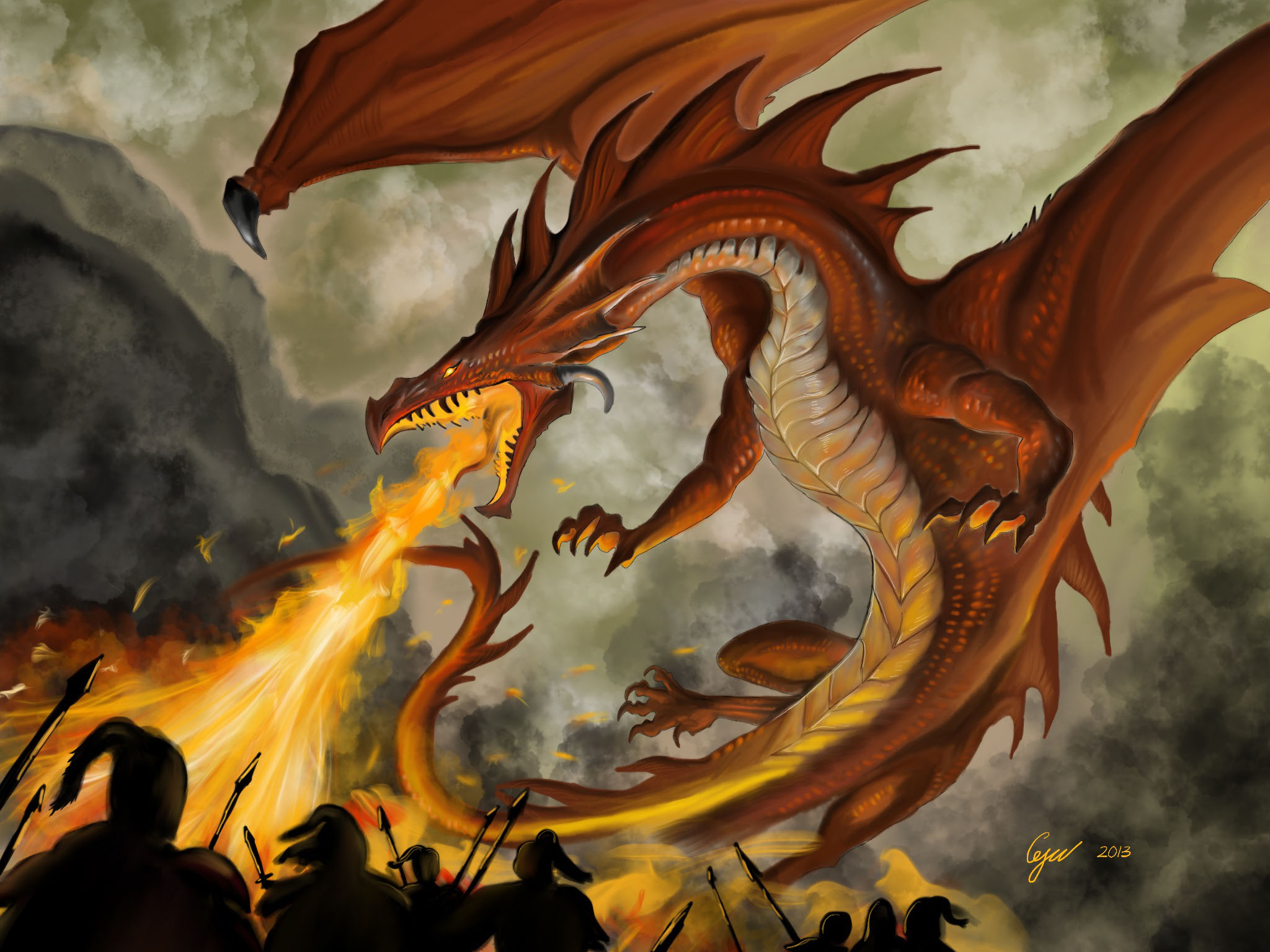 Red Dragon — Изображение №1 — Иллюстрация на Dprofile