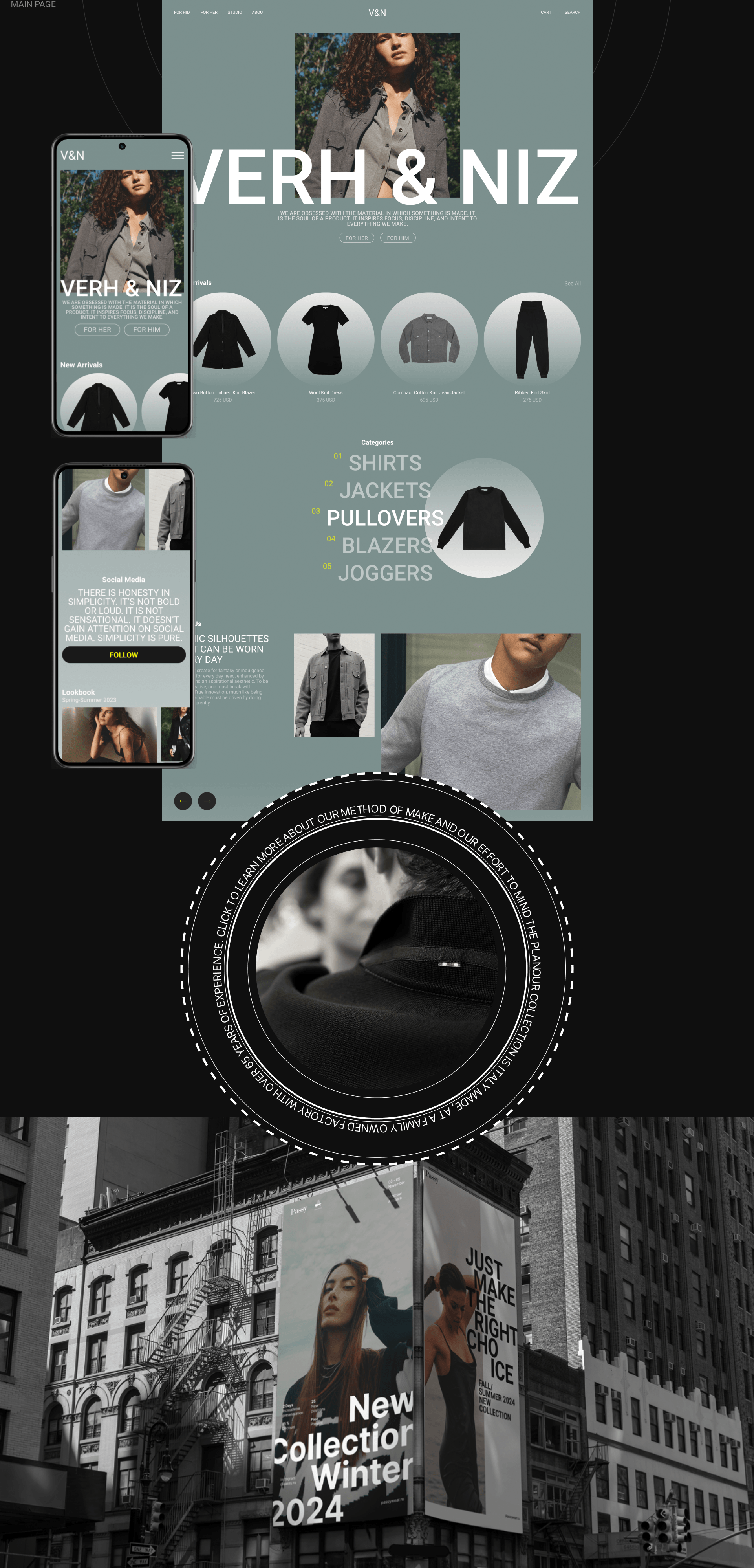 V&N | E-commerce redesign — Изображение №2 — Интерфейсы, Графика на Dprofile