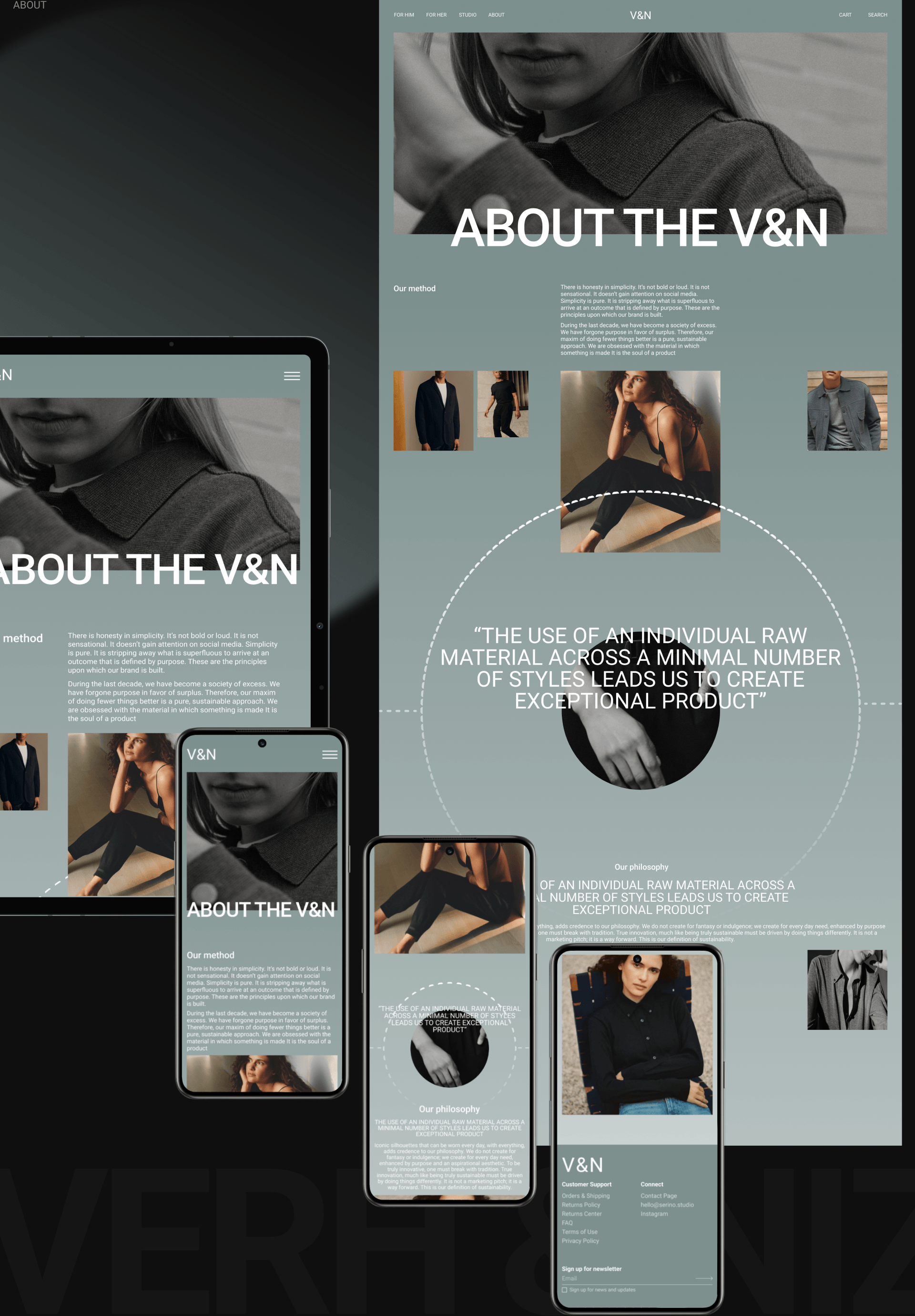 V&N | E-commerce redesign — Изображение №5 — Интерфейсы, Графика на Dprofile