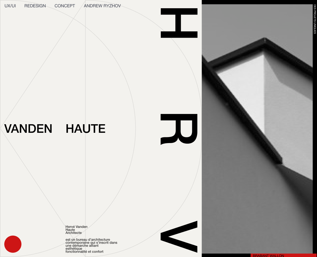 H.V.H. Arch. | Corporate redesign — Интерфейсы, Графика на Dprofile