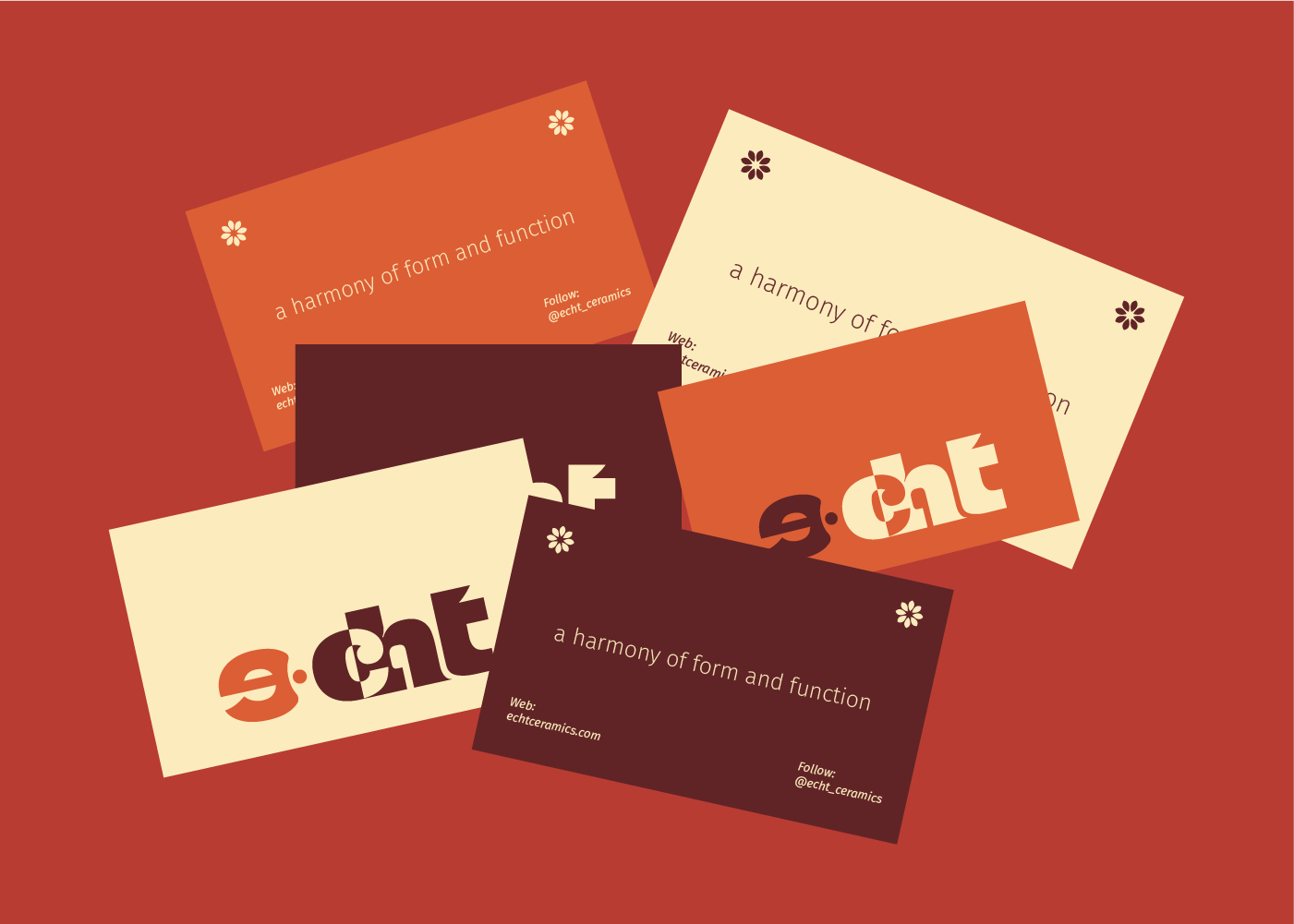ECHT CERAMIC / LOGOTYPE / VISUAL IDENTITY — Изображение №5 — Брендинг на Dprofile