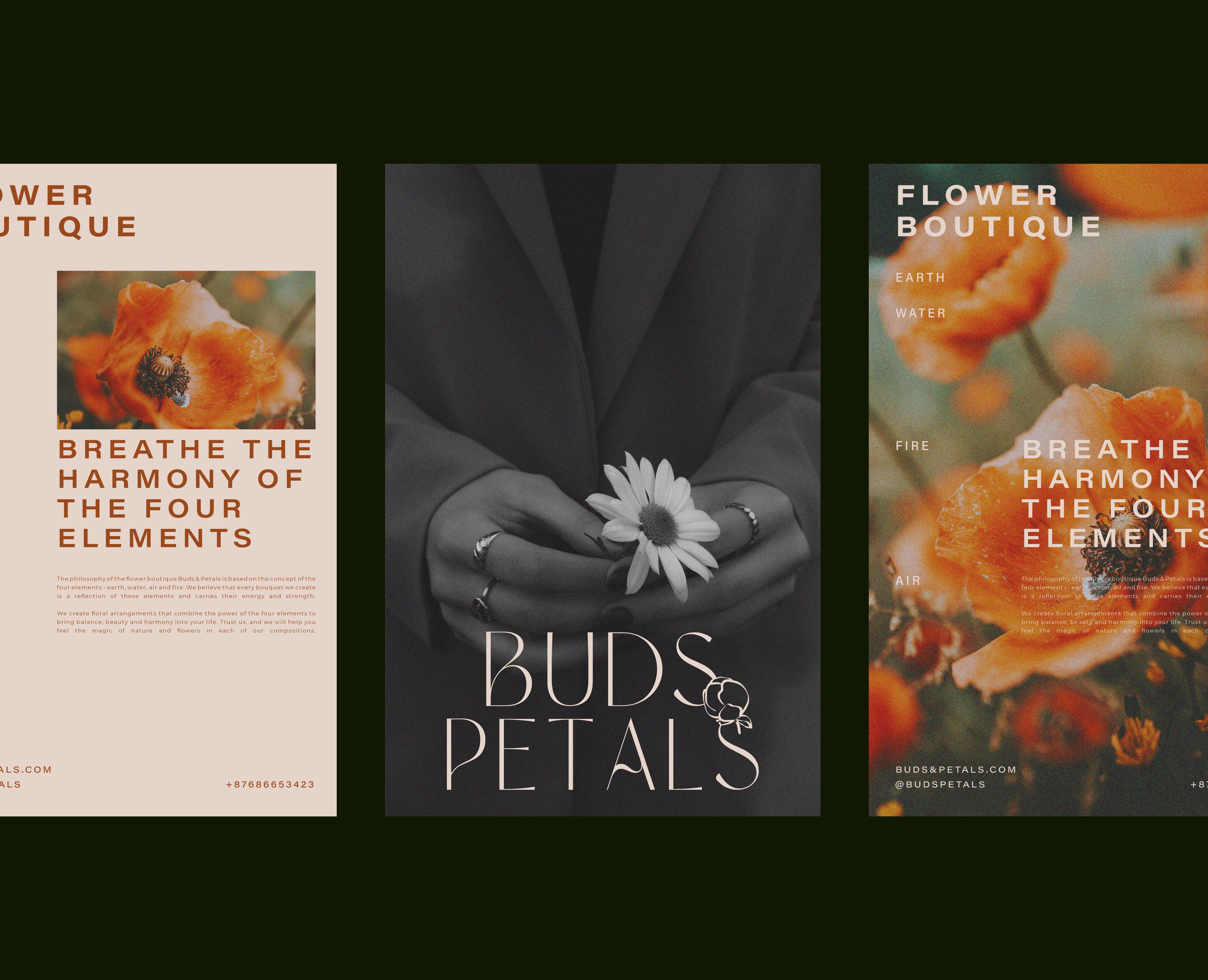 BUDS&PETALS / FLOWER BOUTIQUE / BRAND IDENTITY — Брендинг на Dprofile