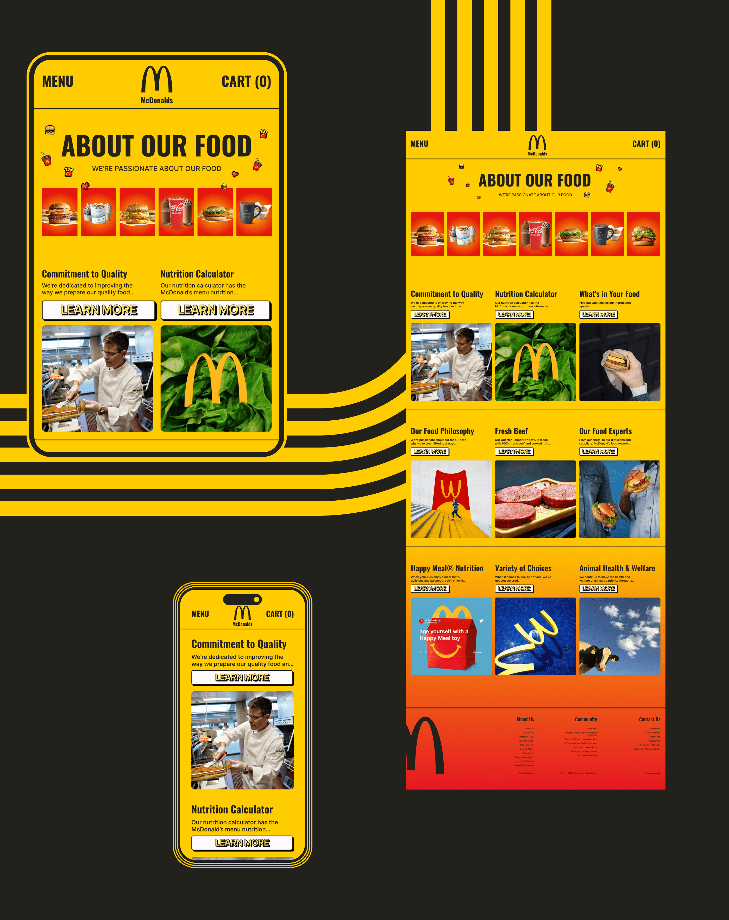 MсDonalds | REDESIGN | corporate website — Изображение №6 — Интерфейсы на Dprofile