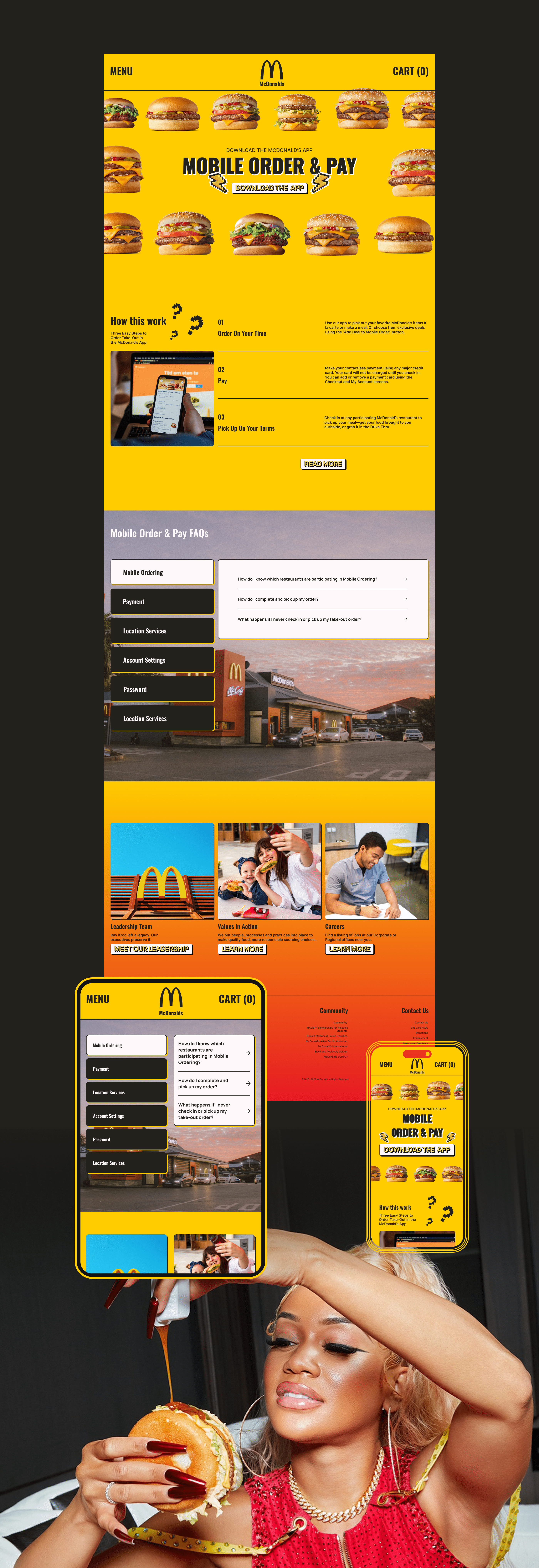 MсDonalds | REDESIGN | corporate website — Изображение №7 — Интерфейсы на Dprofile