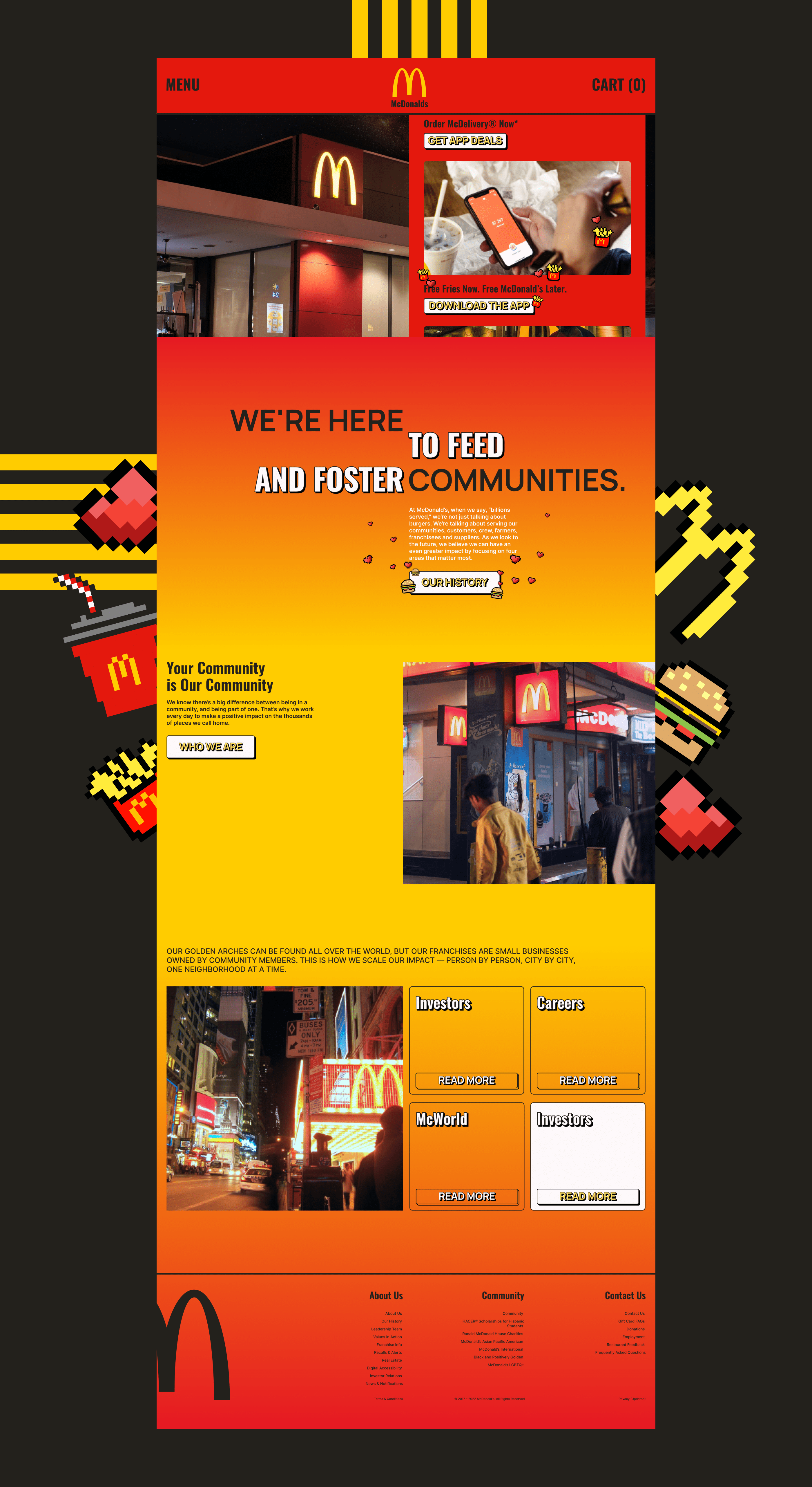 MсDonalds | REDESIGN | corporate website — Изображение №3 — Интерфейсы на Dprofile