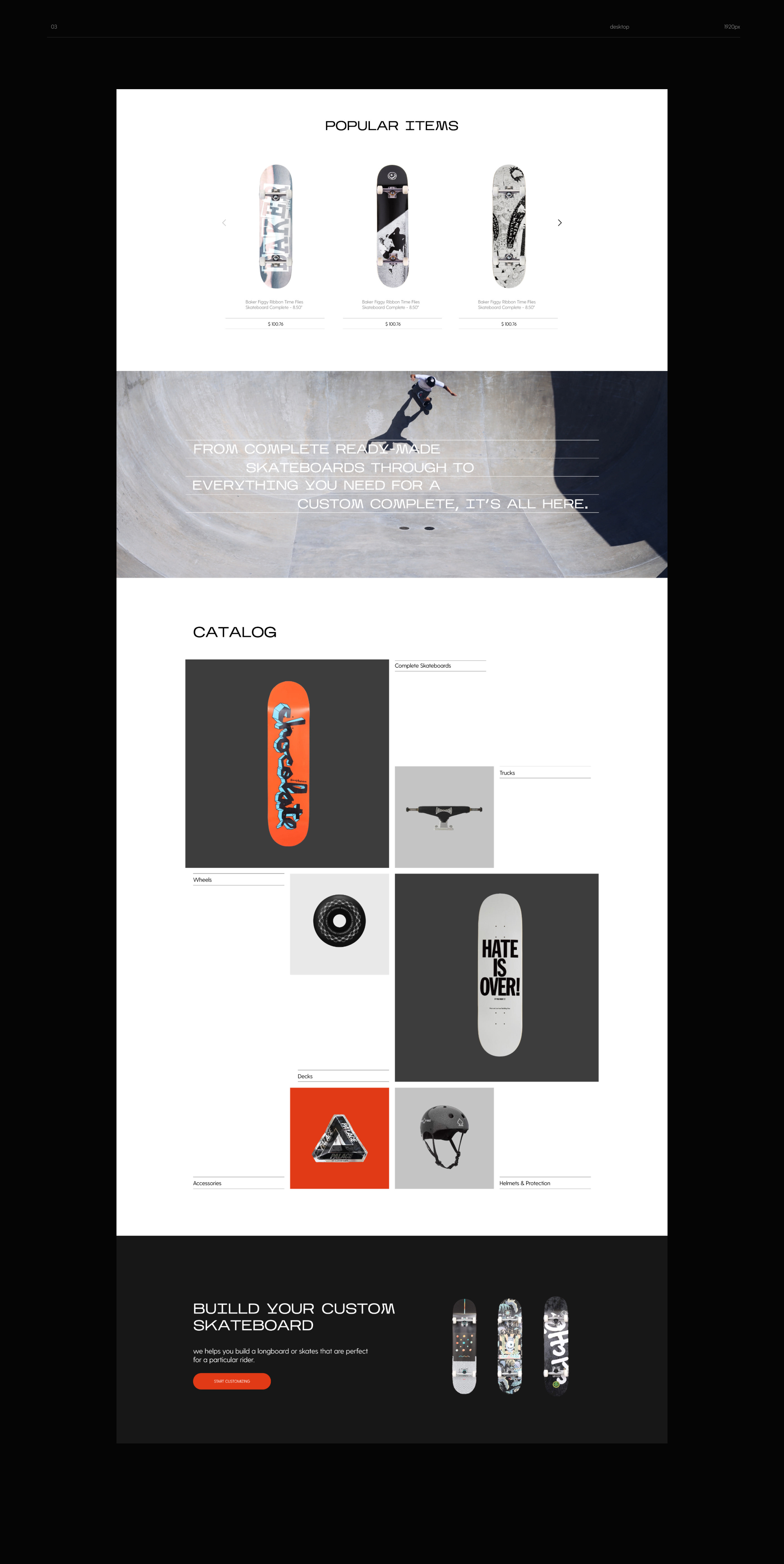 CCS PORTLAND | Skateboarding store — Изображение №11 — Интерфейсы, Брендинг, Графика на Dprofile