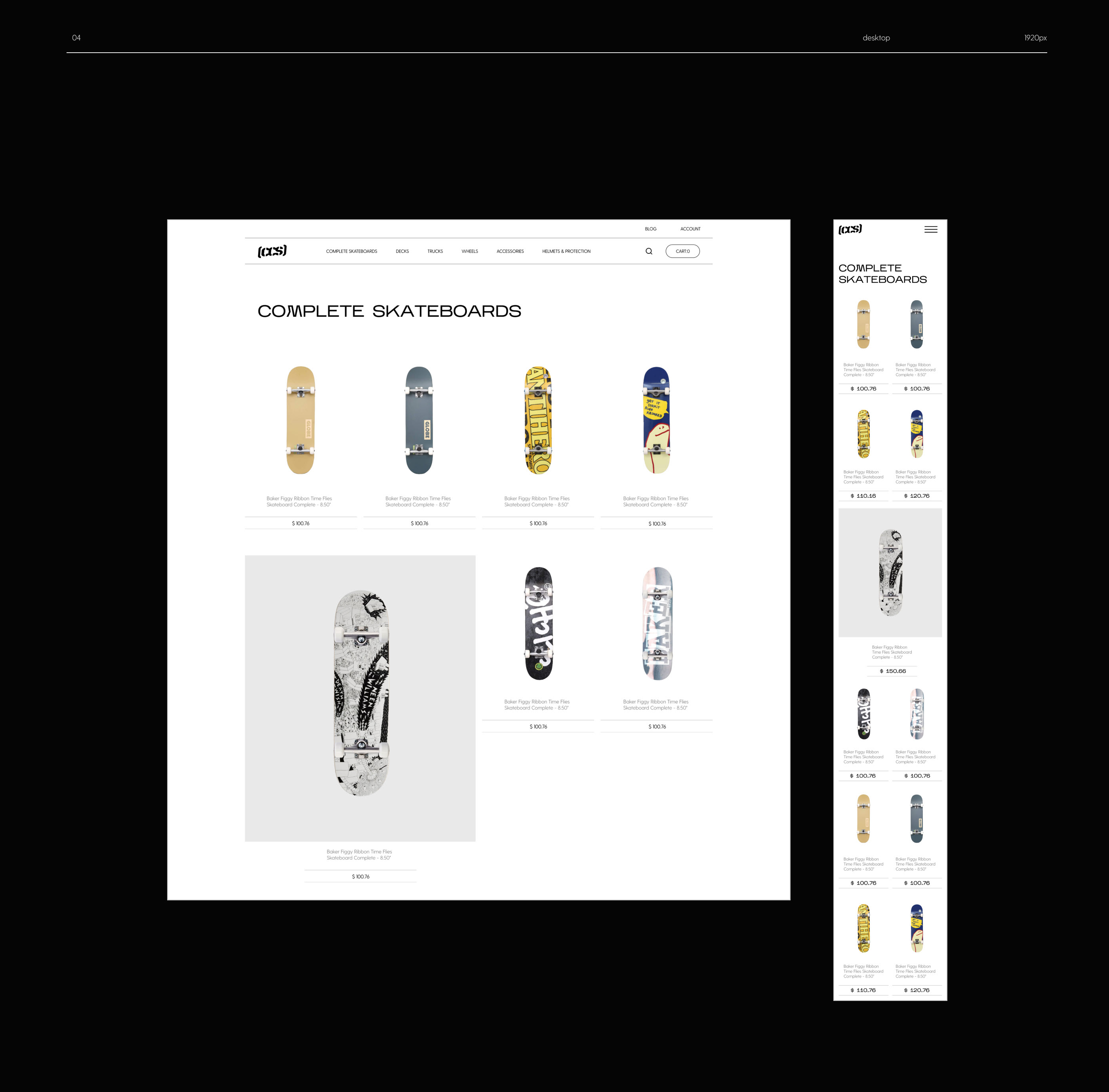 CCS PORTLAND | Skateboarding store — Изображение №13 — Интерфейсы, Брендинг, Графика на Dprofile