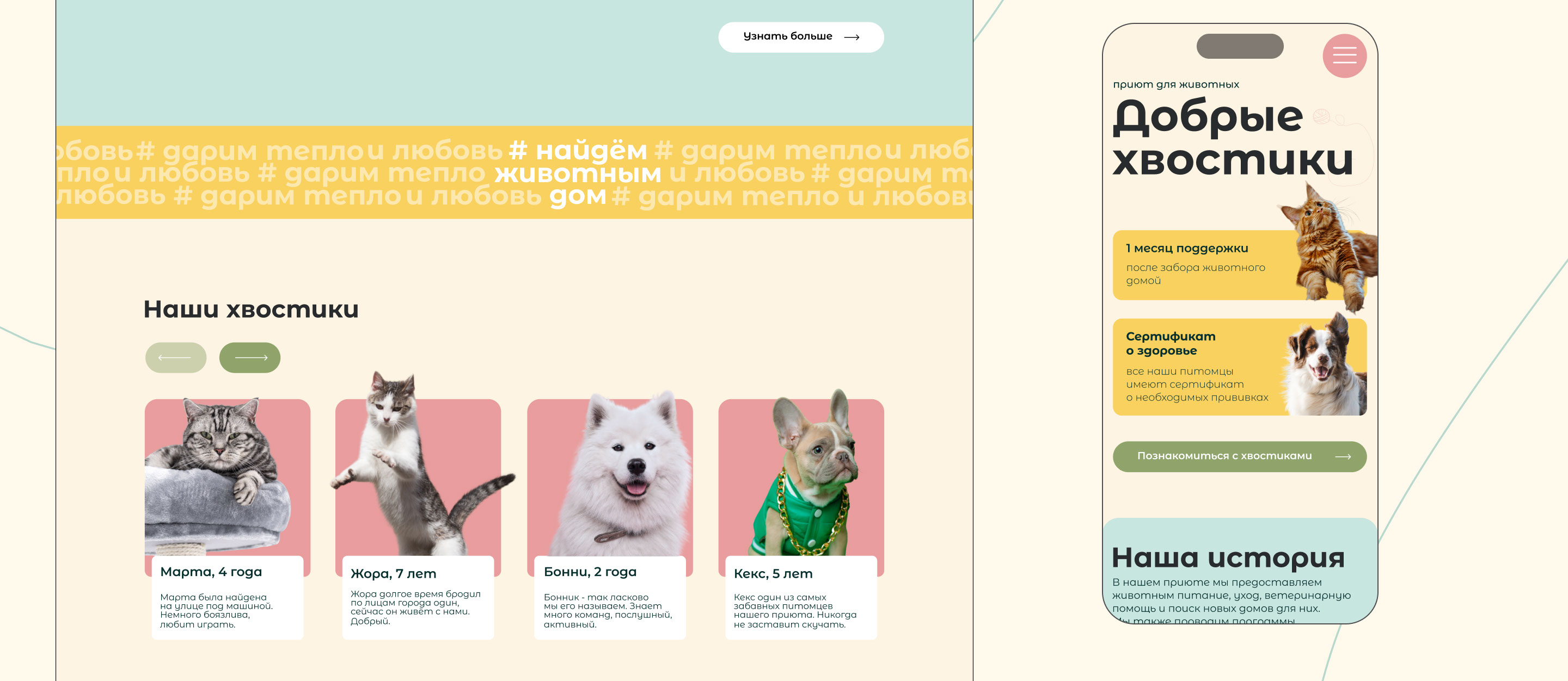 Pet shelter / Приют для домашних животных — Изображение №8 — Интерфейсы, Иллюстрация на Dprofile