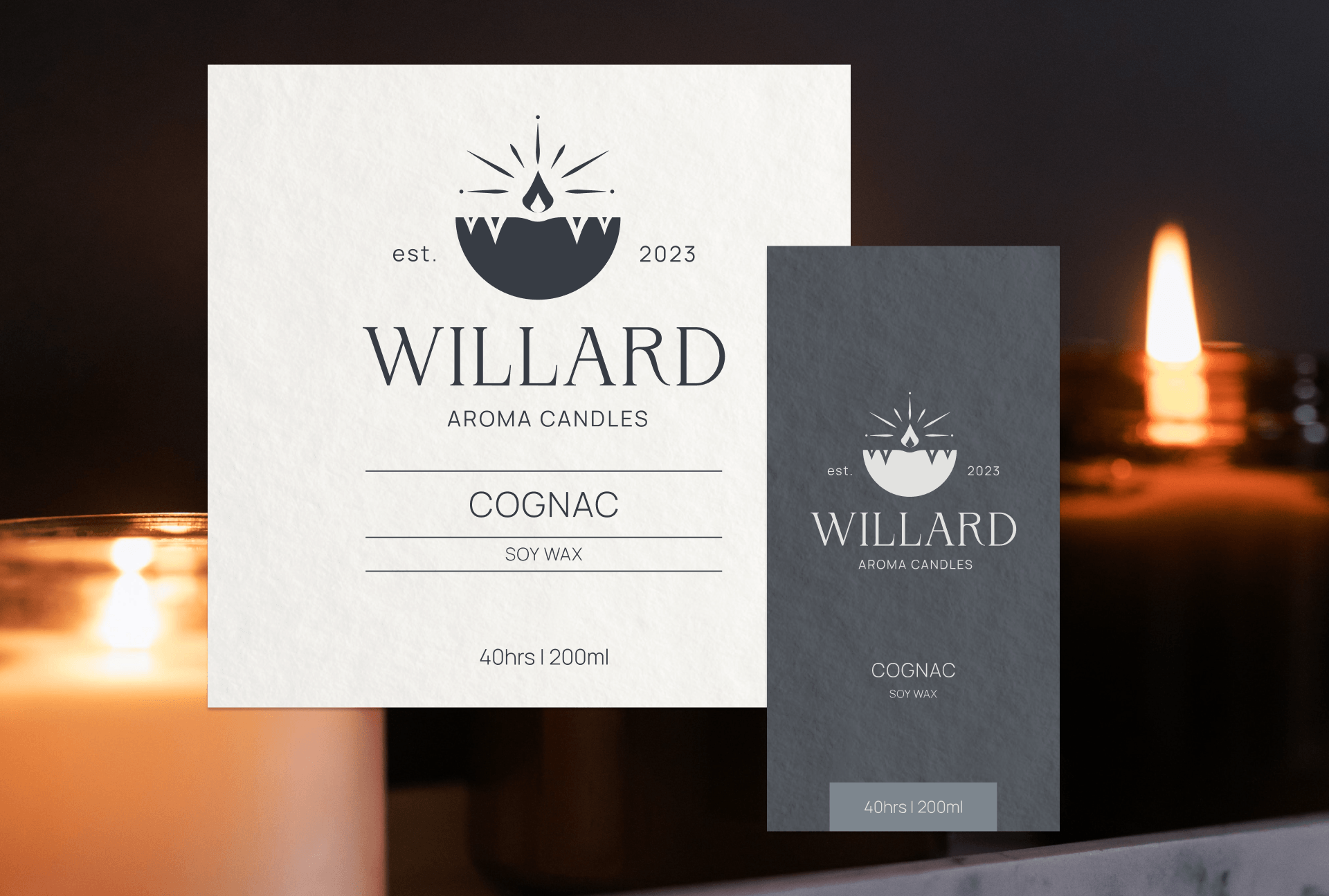 Разработка логотипа для бренда свечей "Willard" — Изображение №11 — Брендинг, Графика на Dprofile