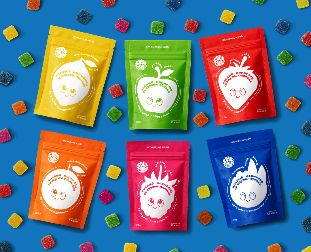 Sour Candy | Фирменный стиль | Айдентика | Identity — Брендинг, Графика на Dprofile