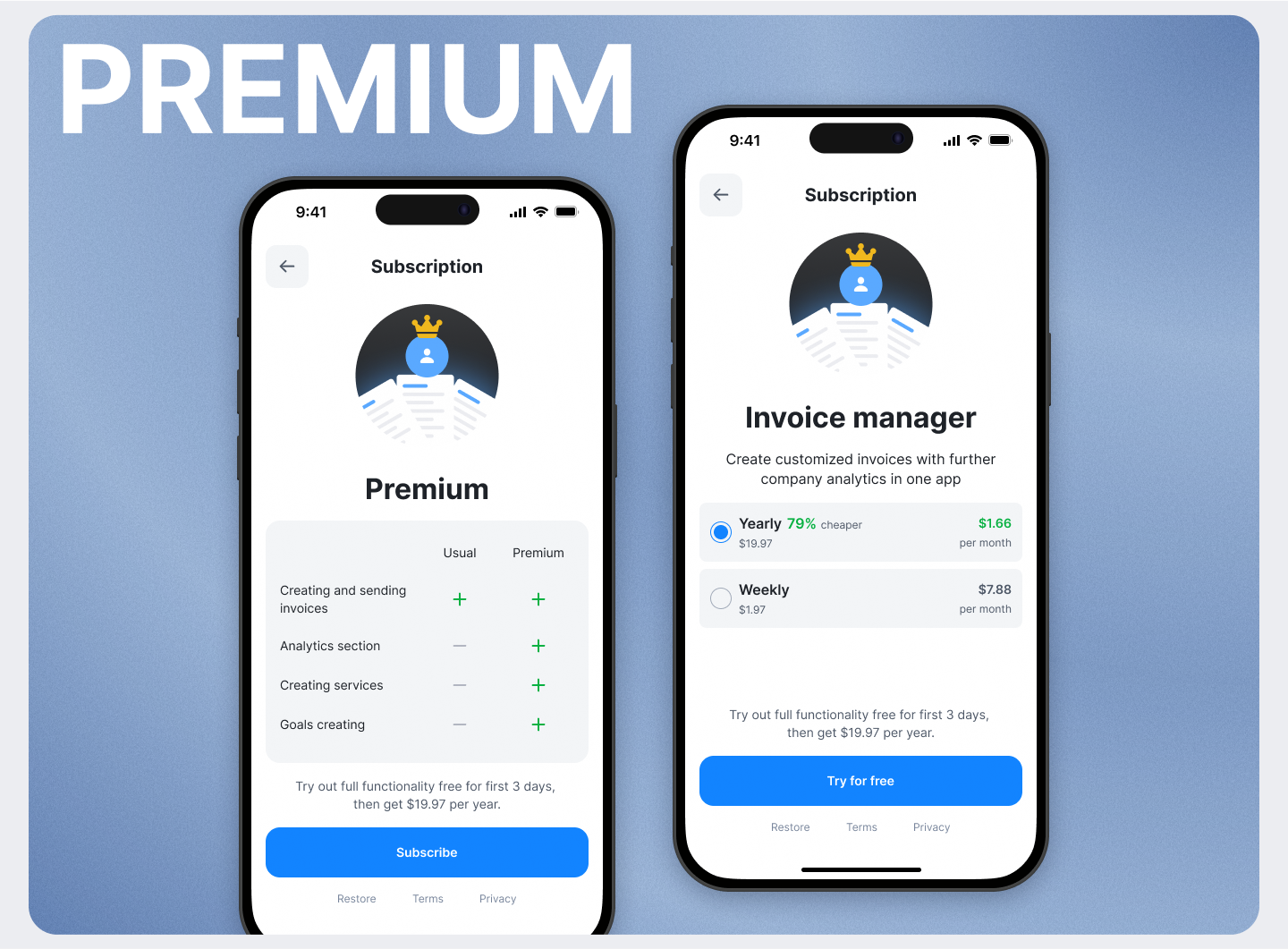 Invoice Manager App Design — Изображение №13 — Интерфейсы на Dprofile