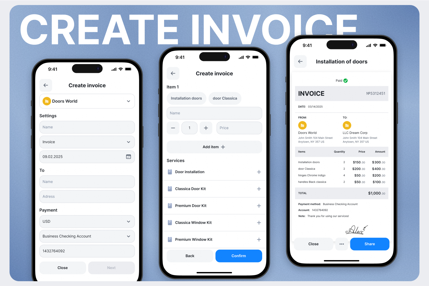 Invoice Manager App Design — Изображение №9 — Интерфейсы на Dprofile
