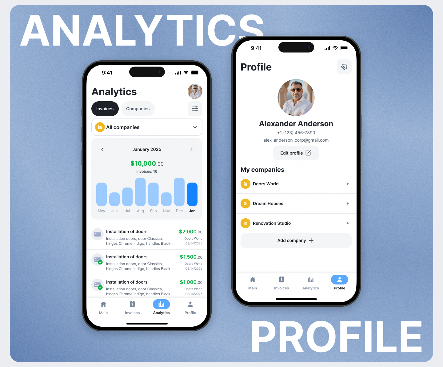 Invoice Manager App Design — Изображение №5 — Интерфейсы на Dprofile