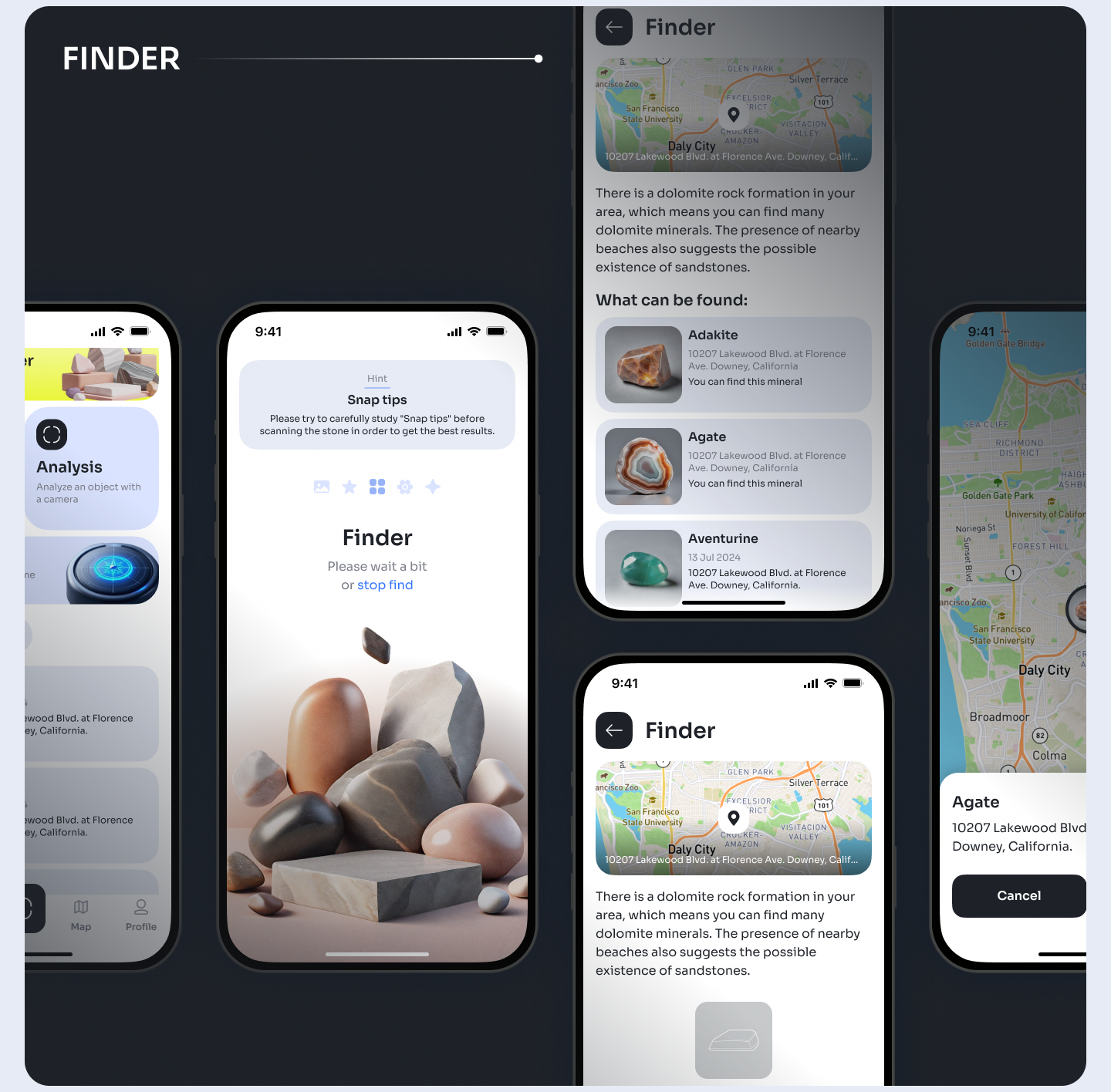 Stone Finder Mobile App — Изображение №12 — Интерфейсы на Dprofile