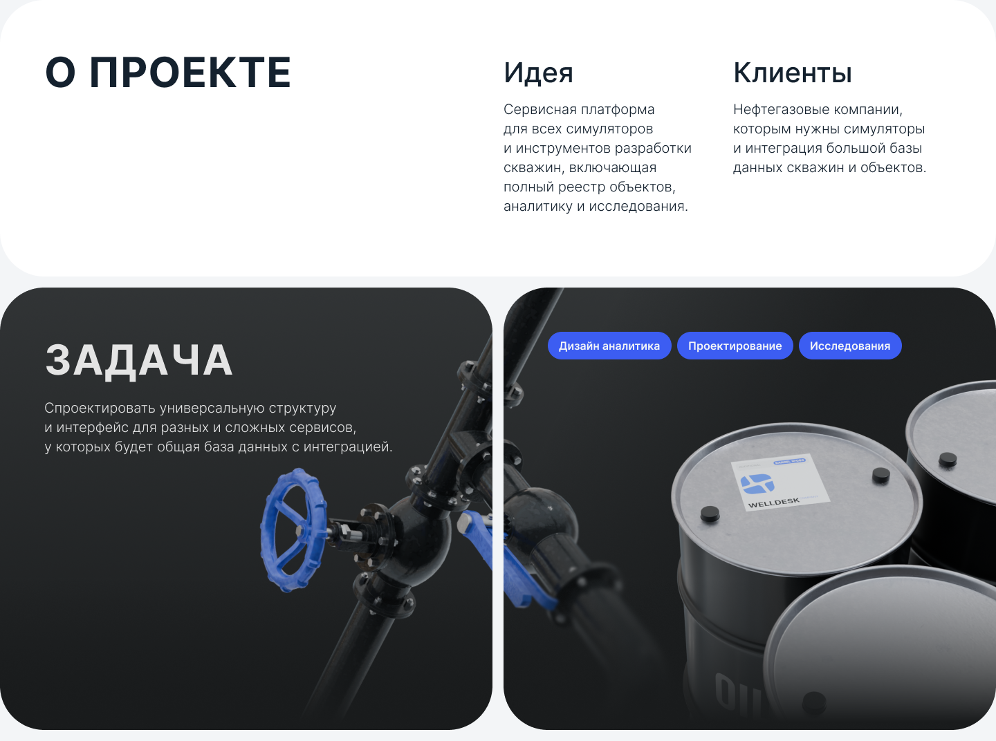 Платформа сервисов нефтегазовой отрасли - UX/UI design — Изображение №2 — Интерфейсы на Dprofile