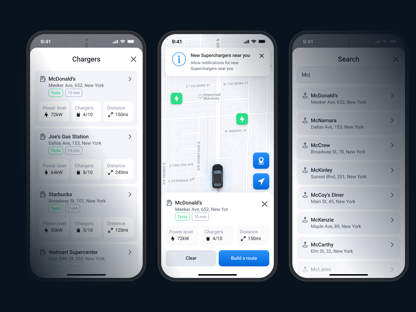 IOS App EW Chargers — Изображение №7 — Интерфейсы на Dprofile