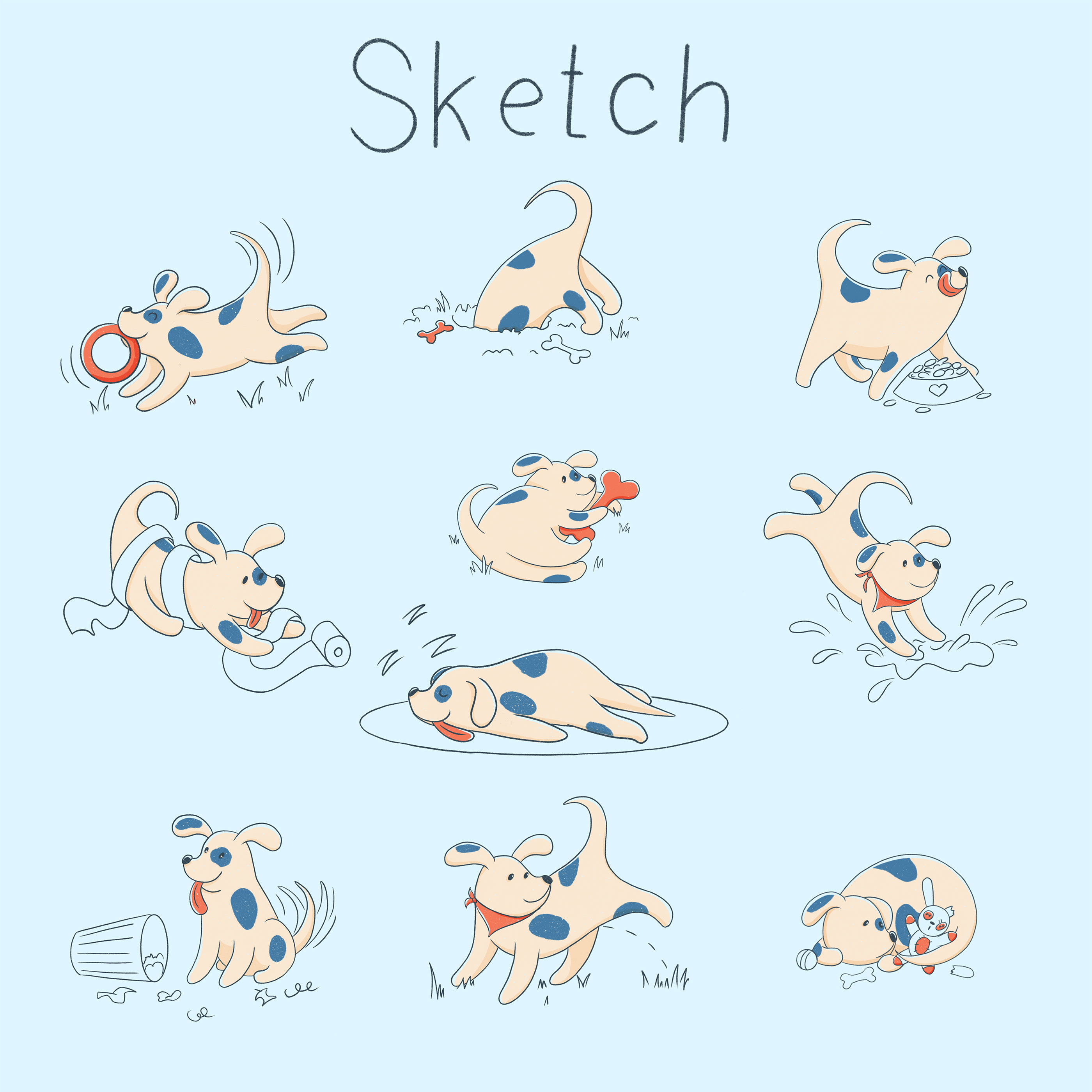 A set of illustrations by Archibald the Dog — Изображение №6 — Иллюстрация, Графика на Dprofile