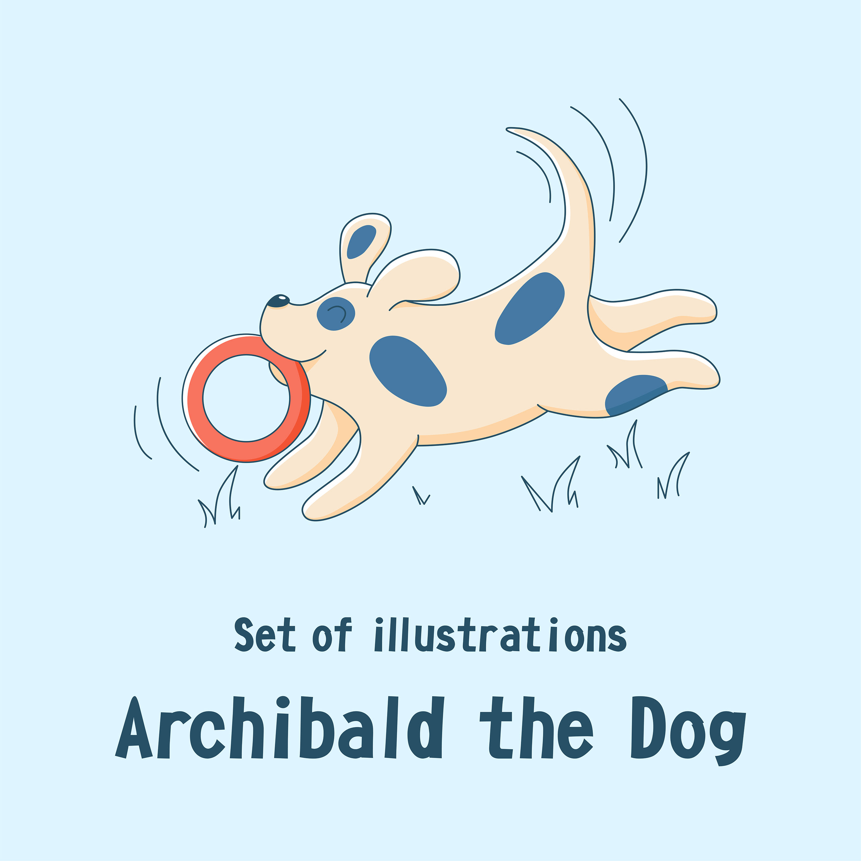 A set of illustrations by Archibald the Dog — Изображение №1 — Иллюстрация, Графика на Dprofile
