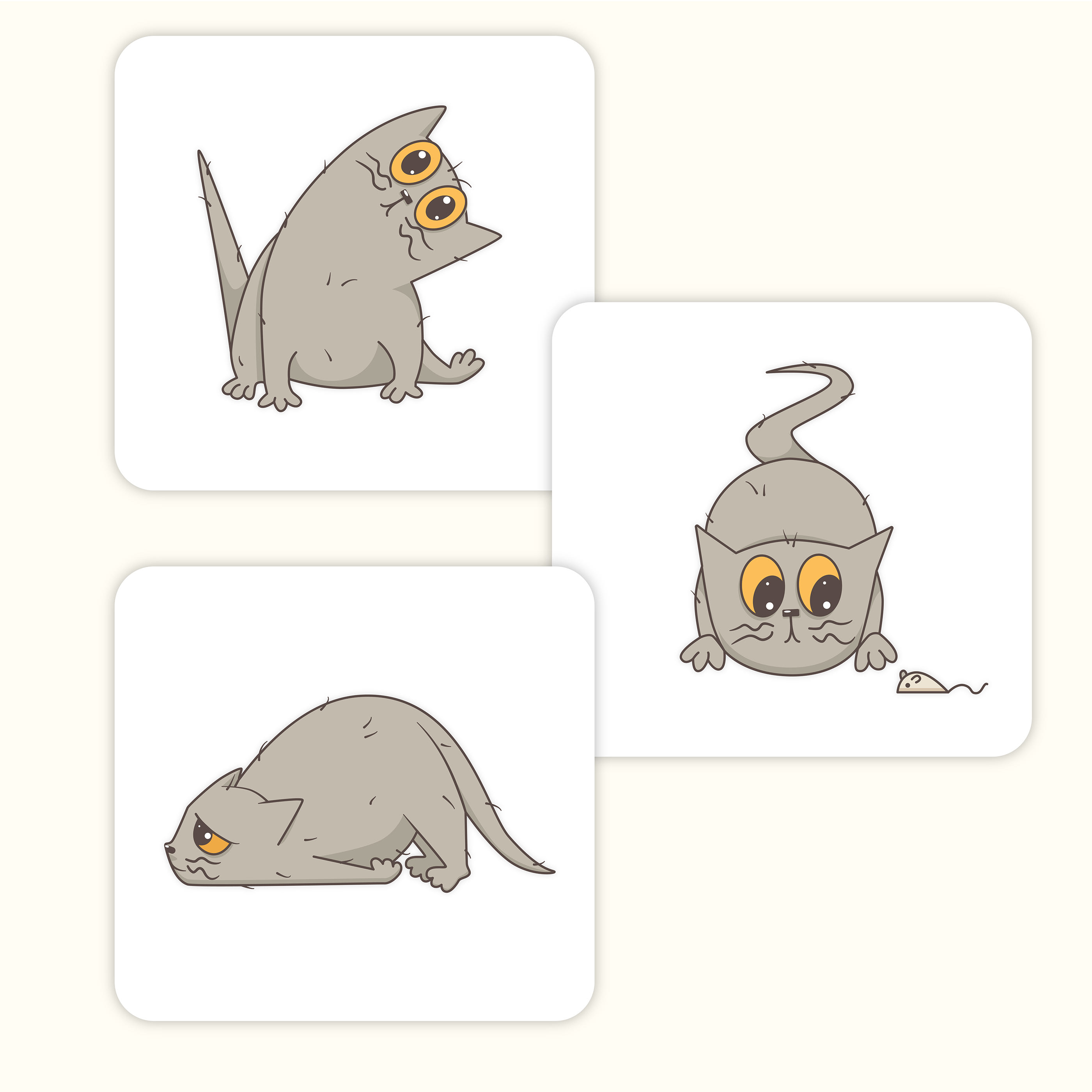 Sticker pack George the Cat — Изображение №3 — Иллюстрация, Графика на Dprofile