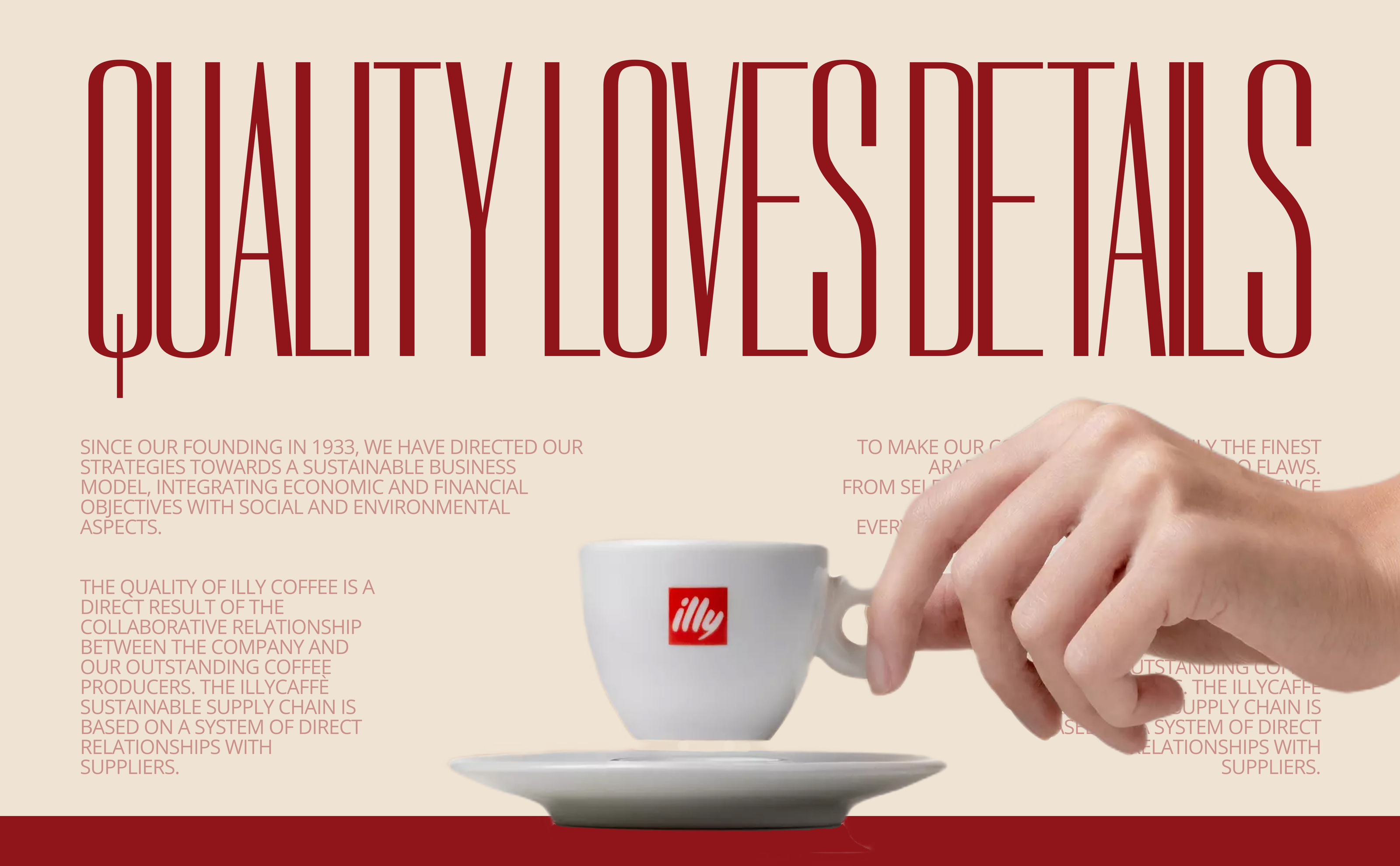 landing page | ILLY | coffee | redesign — Изображение №1 — Интерфейсы, Анимация на Dprofile
