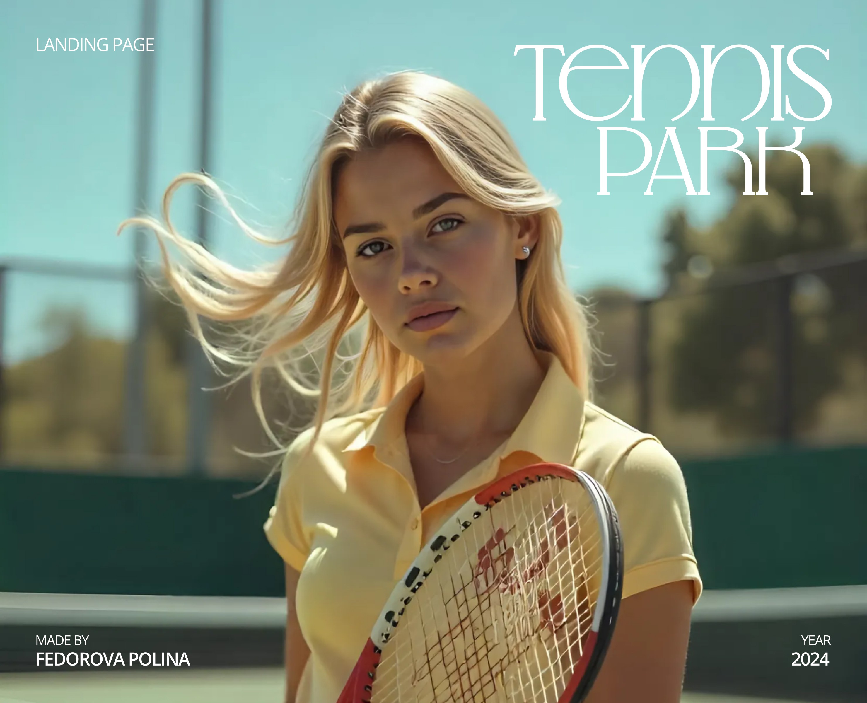 landing page | Tennis Park | Теннный клуб | Лендинг — Интерфейсы, Анимация на Dprofile