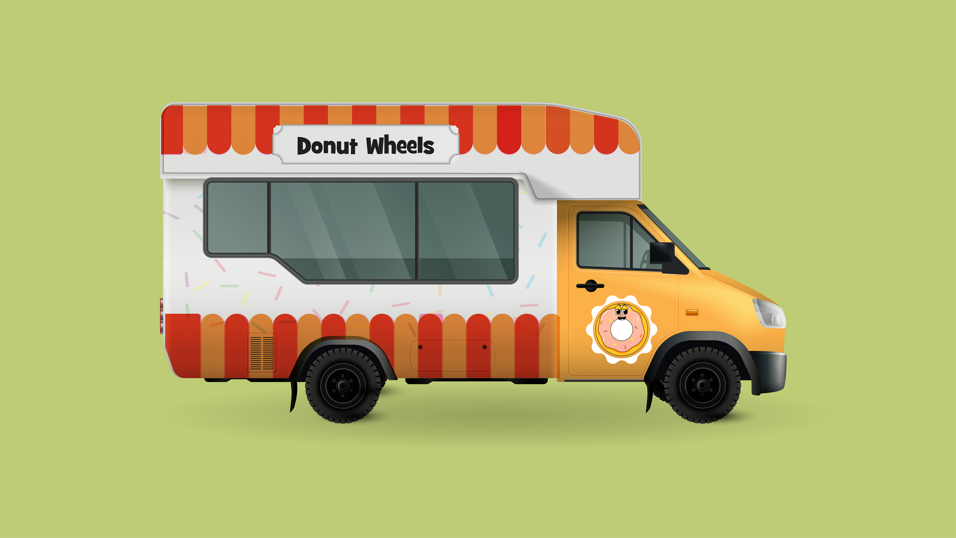 Brand Identity | Logo | Food truck | Donuts — Изображение №10 — Брендинг на Dprofile