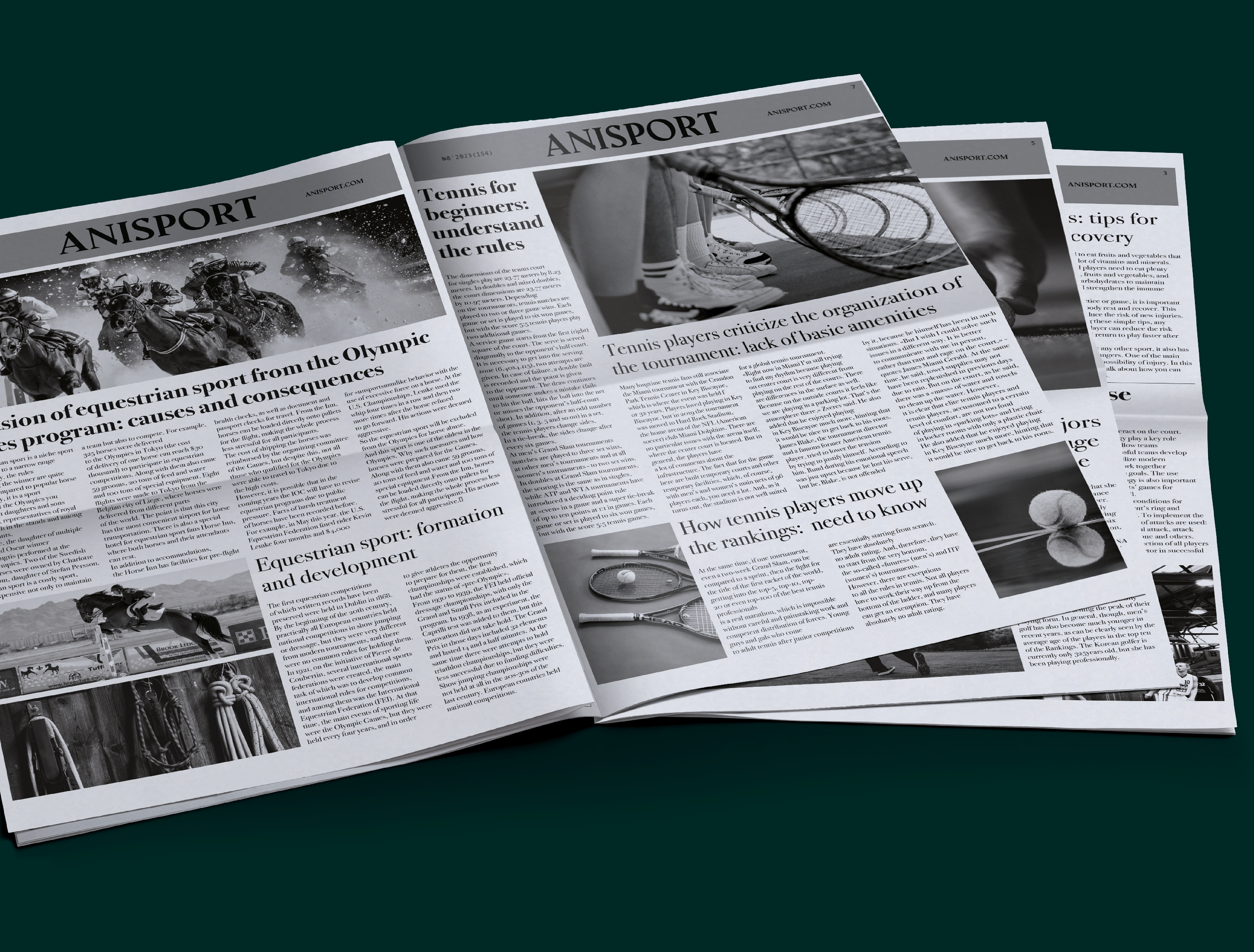 Newspaper design & layout "Anisport" | Верстка газеты — Изображение №8 — Иллюстрация, Графика на Dprofile