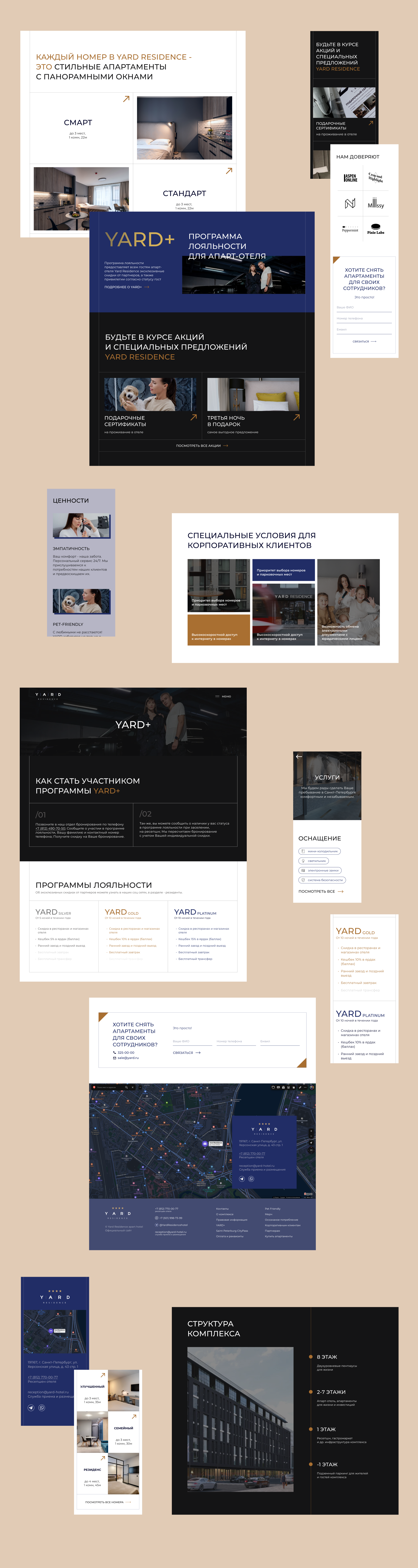 YARD hotel | Web site — Изображение №8 — Интерфейсы на Dprofile