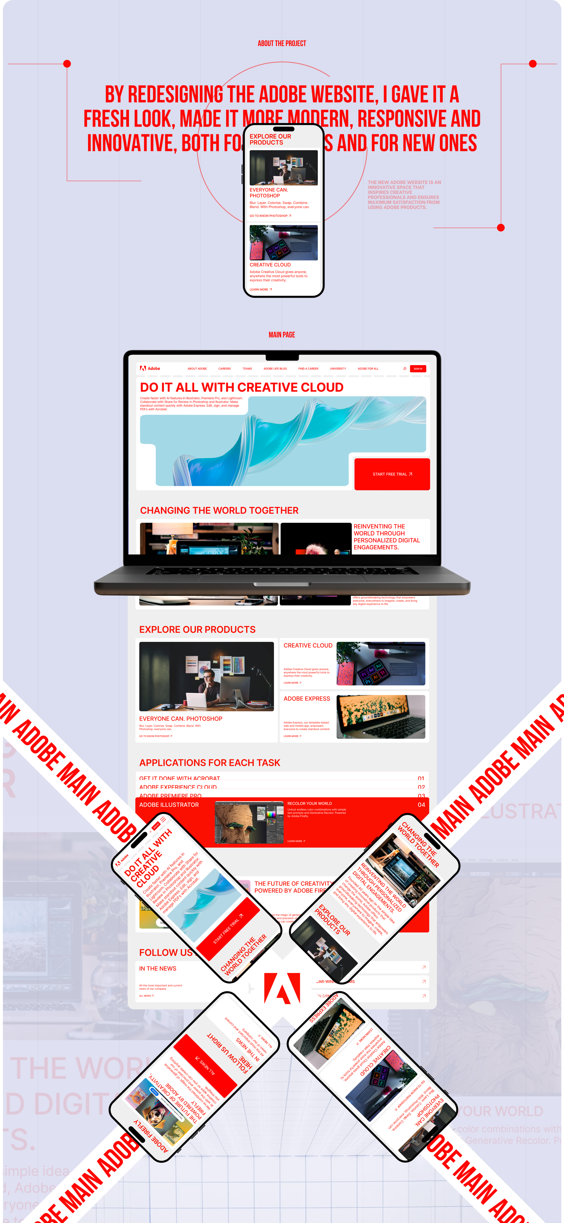 ADOBE | Corporate website redesign — Изображение №2 — Интерфейсы, Брендинг на Dprofile