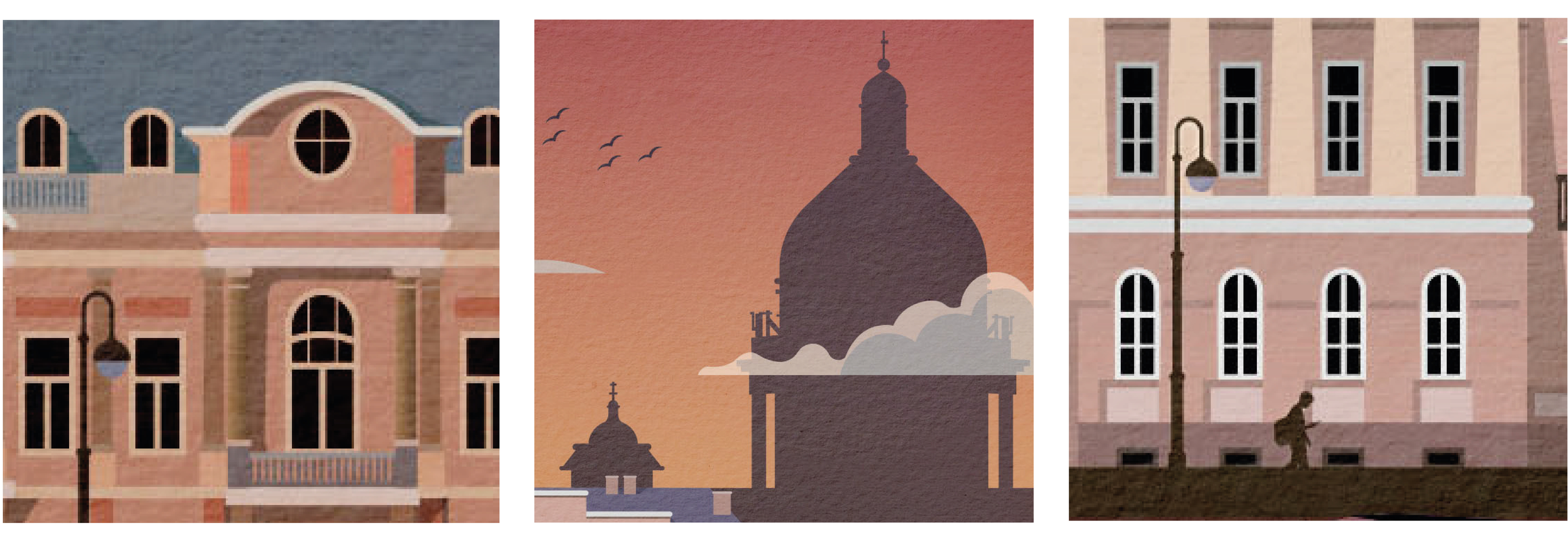 Дизайн серии открыток "Санкт-Петербург" — Изображение №4 — Иллюстрация, Графика на Dprofile