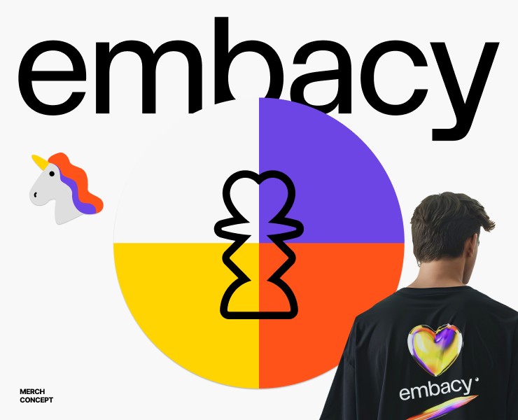 Embacy мерч — Брендинг, Графика на Dprofile